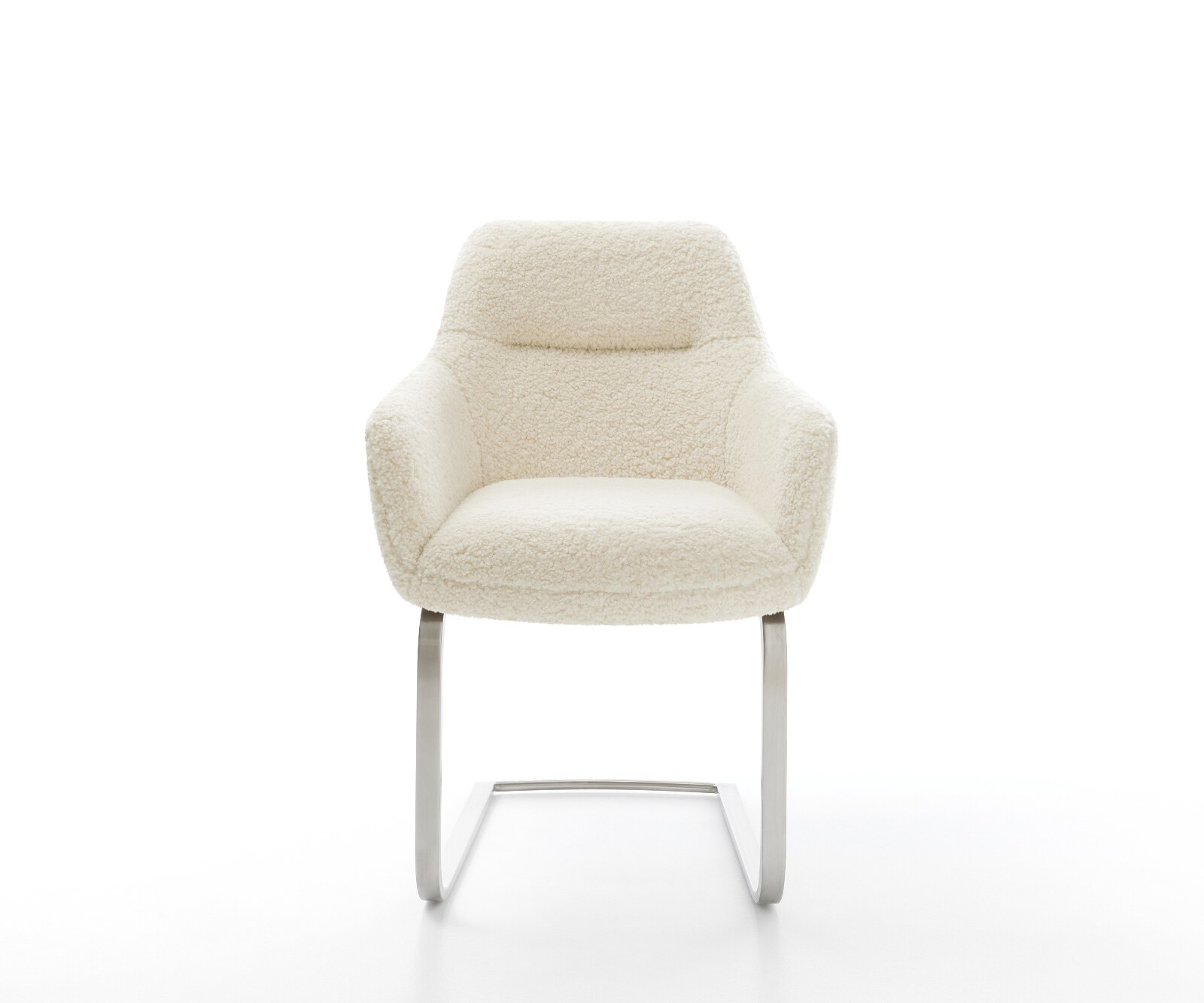 Sledemodel Pejo-Flex teddy beige sledemodel vlak roestvrij staal pocketveer kern 2