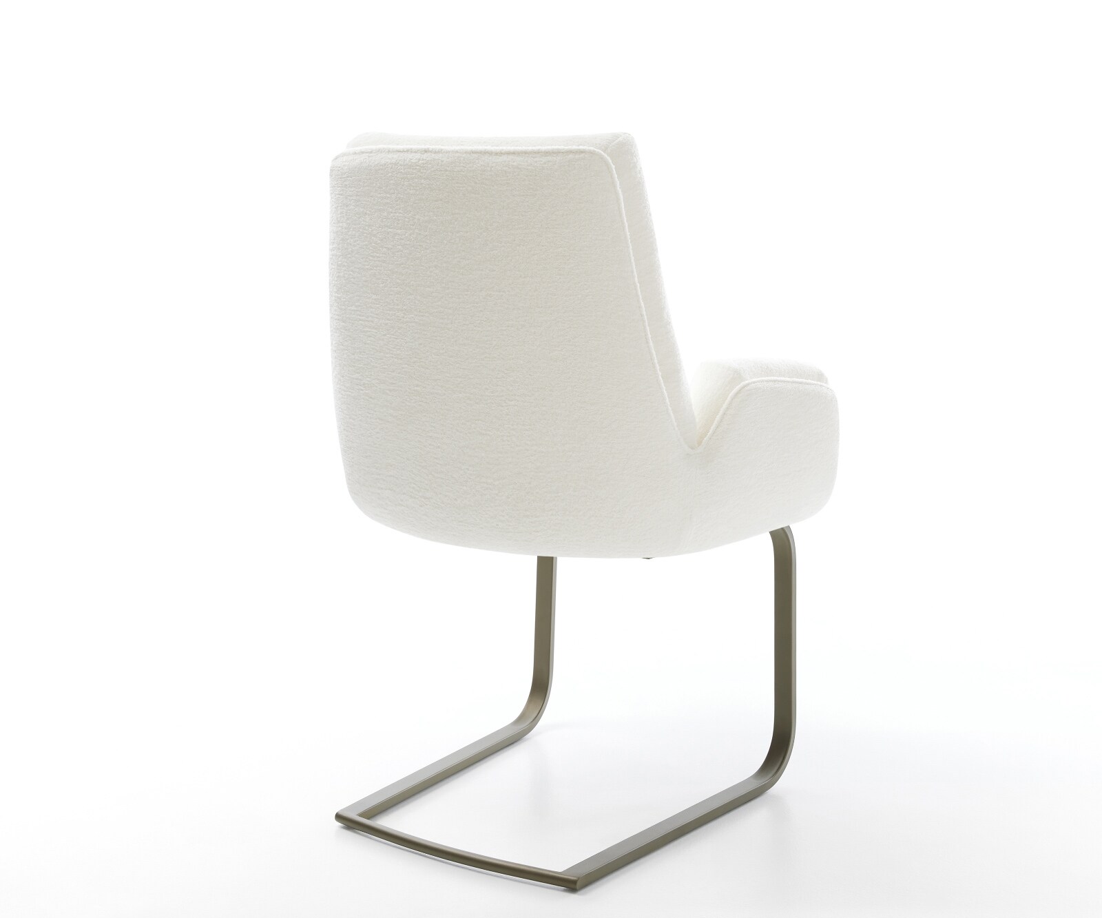 Sledemodel Clea-Flex bouclé zacht beige sledemodel vlak afwerking met titanium pocketveer kern 5