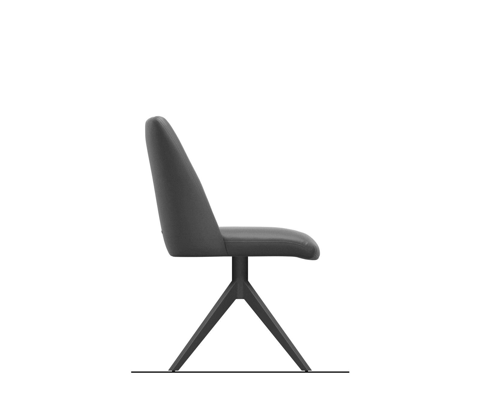 Draaistoel Elso-Flex microvelours antraciet vintage kruisframe breed roestvrij staal 360° draaibaar rocker-functie pocketveer kern 8