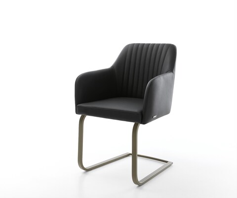 Sledemodel Greg-Flex echt leer zwart sledemodel vlak afwerking met titanium pocketveer kern