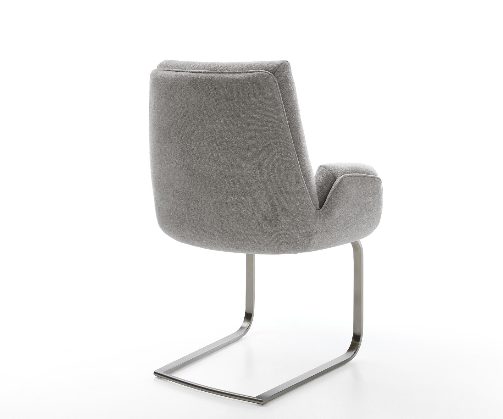 Sledemodel Clea-Flex zachte stof met structuur grijs sledemodel vlak grafiet pocketveer kern 5