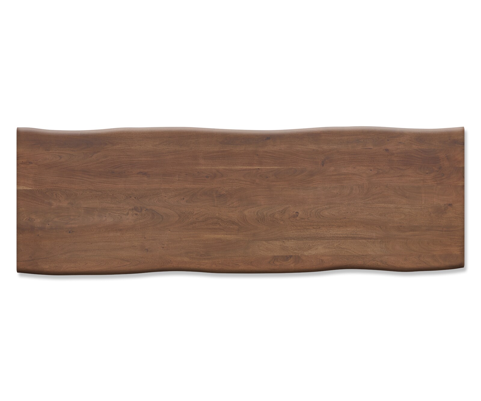 Eettafel Edge 300x100 acacia bruin metaal schuin Live-Edge 3