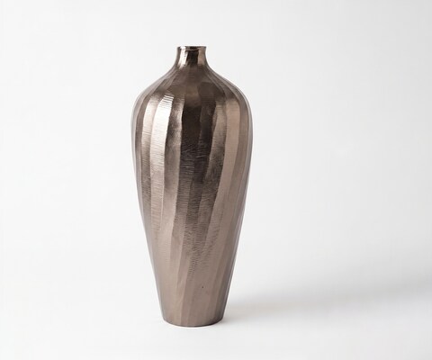 Vaas Torvia B17 x D17 x H41 cm Aluminium Mokka Bronze Handgemaakt
