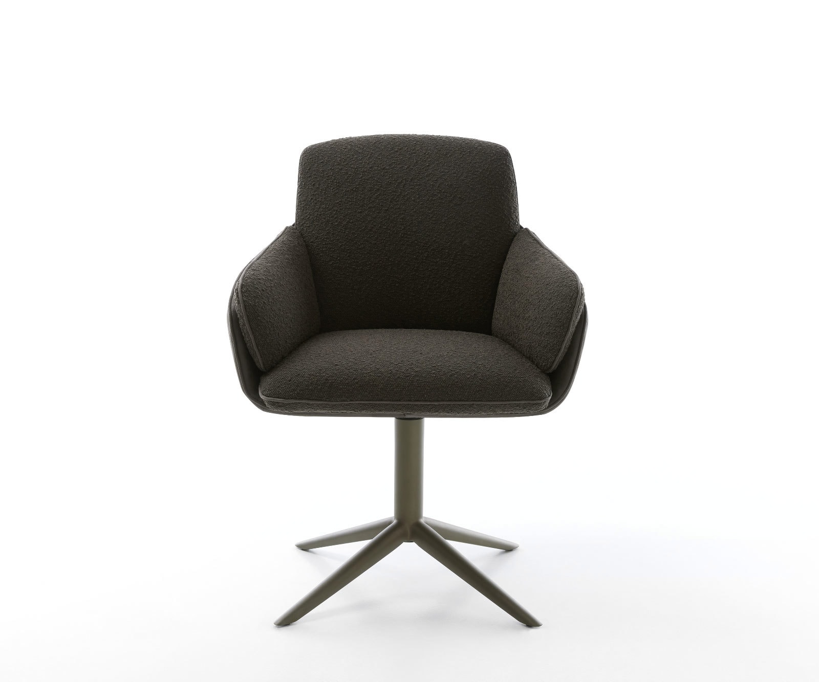 Draaistoel Luan-Flex met armleuning materiaalmix zwart kruispoot afwerking met titanium 360° draaibaar rocker-functie 1 Draaistoel Luan-Flex met armleuning materiaalmix zwart kruispoot afwerking met titanium 360° draaibaar rocker-functie 1