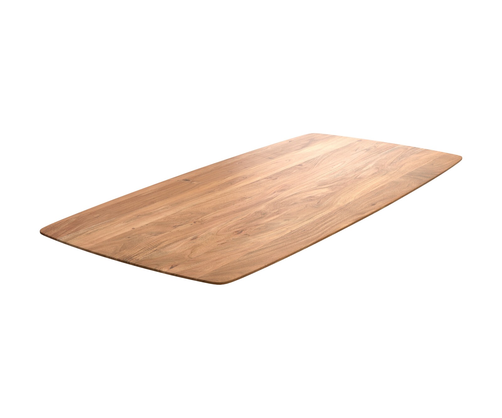 Eettafelblad Edge Boot 200x100 cm acacia natuur Zwitserse rand