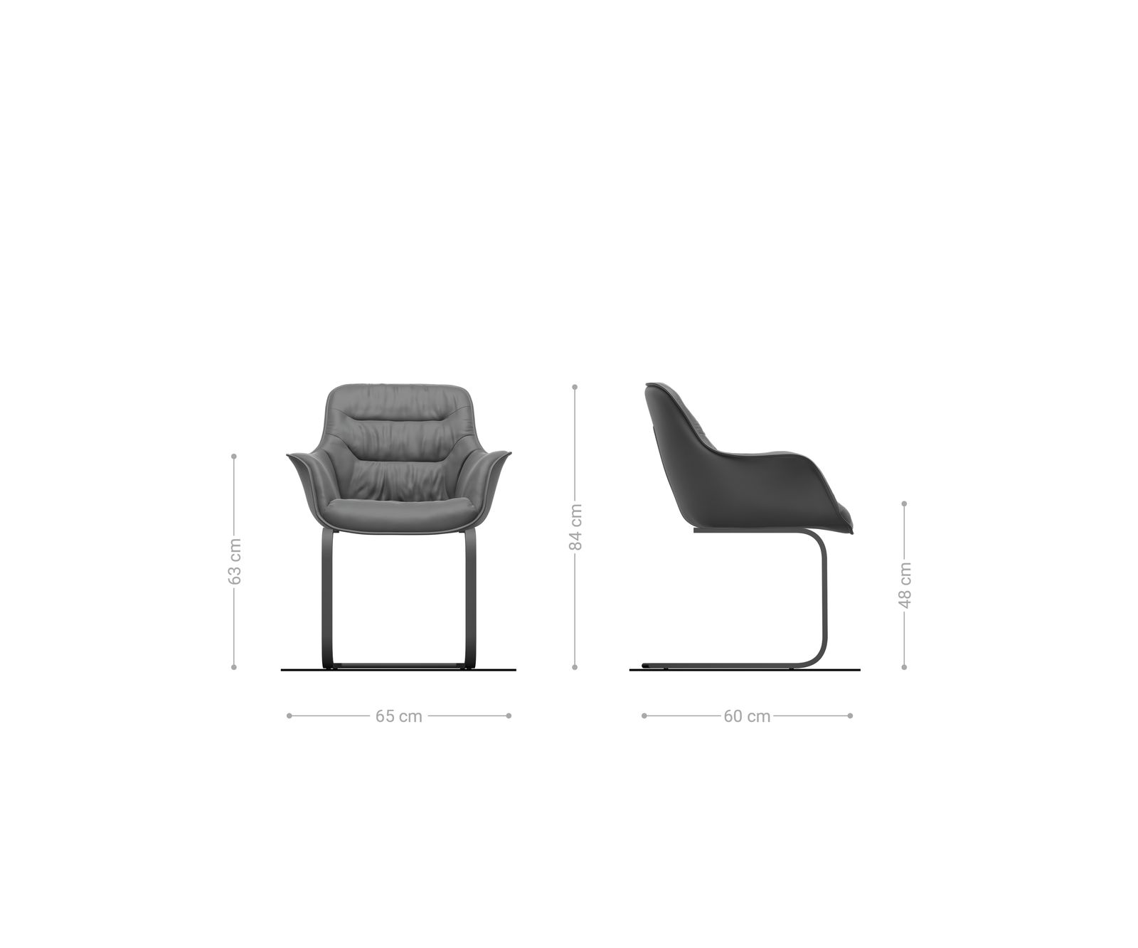 Sledemodel Kaira-Flex geweven stof beige sledemodel vlak grafiet 5