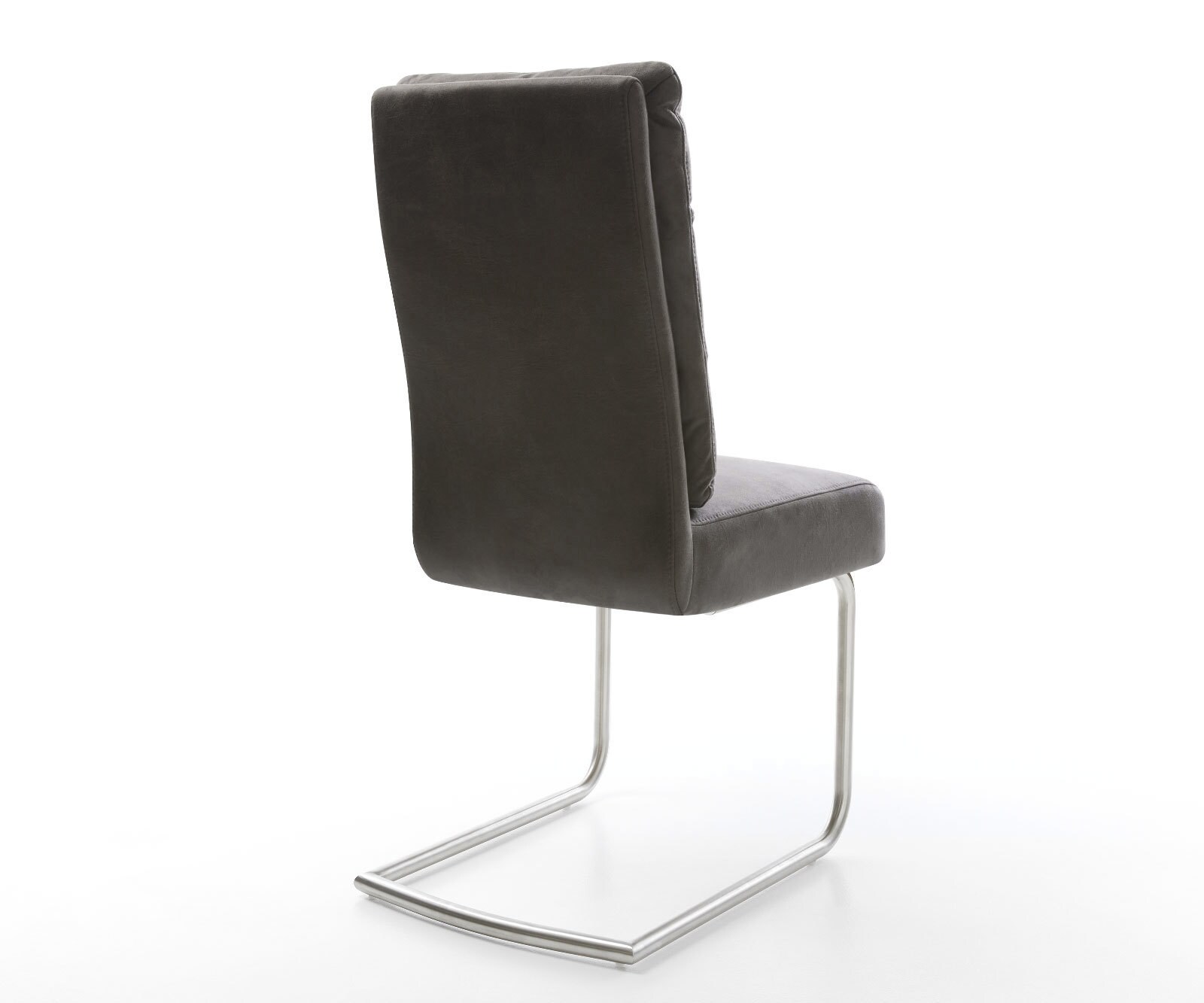 Sledemodel Pela-Flex microvelours antraciet vintage sledemodel rond roestvrij staal pocketveer kern 4 Sledemodel Pela-Flex microvelours antraciet vintage sledemodel rond roestvrij staal pocketveer kern 4