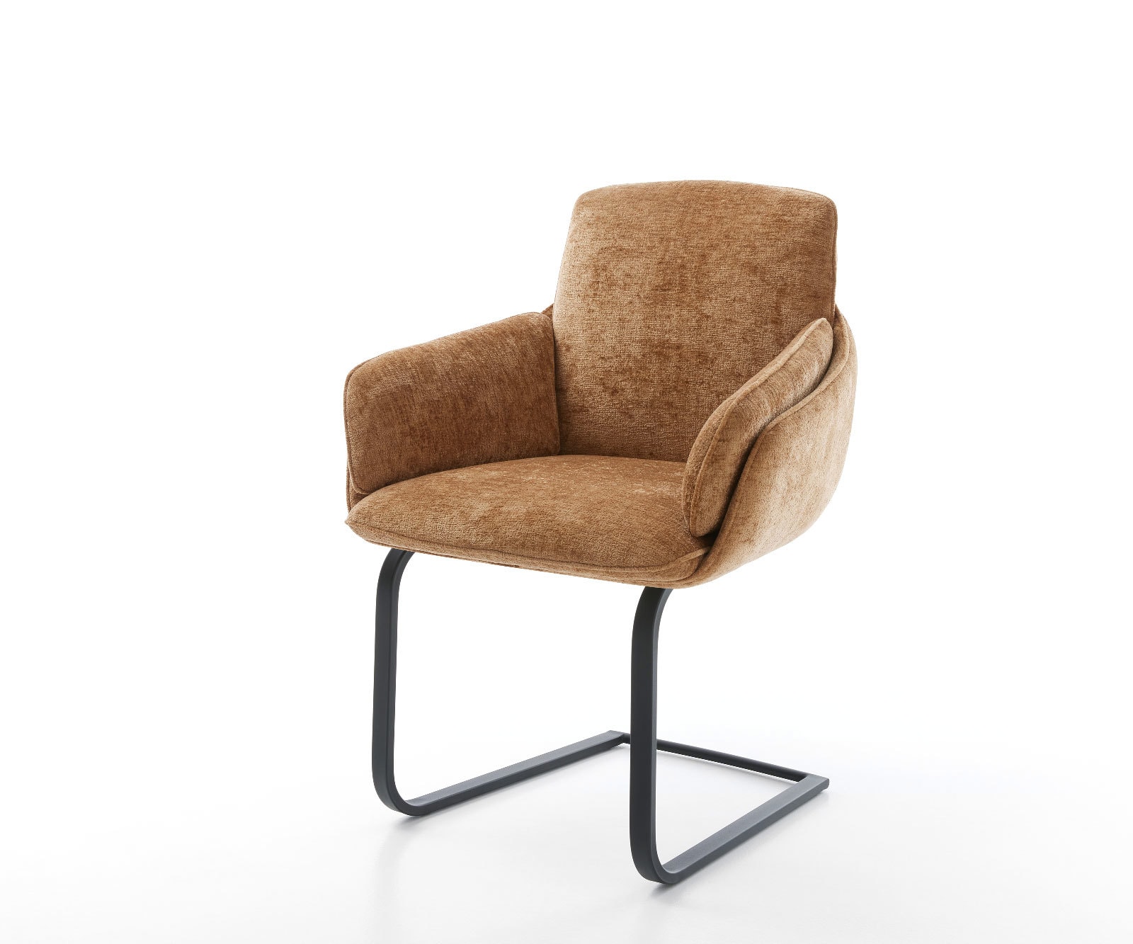 Sledemodel Luan-Flex met armleuning chenille Roest sledemodel vlak zwart Sledemodel Luan-Flex met armleuning chenille Roest sledemodel vlak zwart