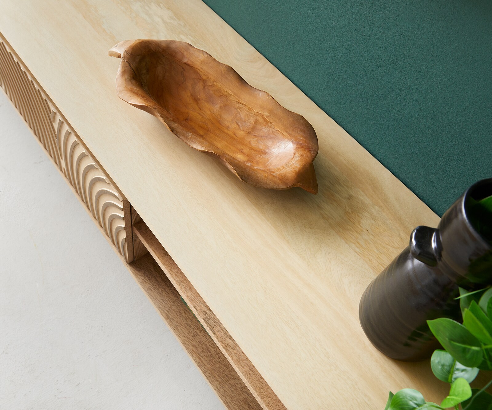 Tv-meubel Budaya 175 cm mango natuur 3 deuren zwevend 5 Tv-meubel Budaya 175 cm mango natuur 3 deuren zwevend 5