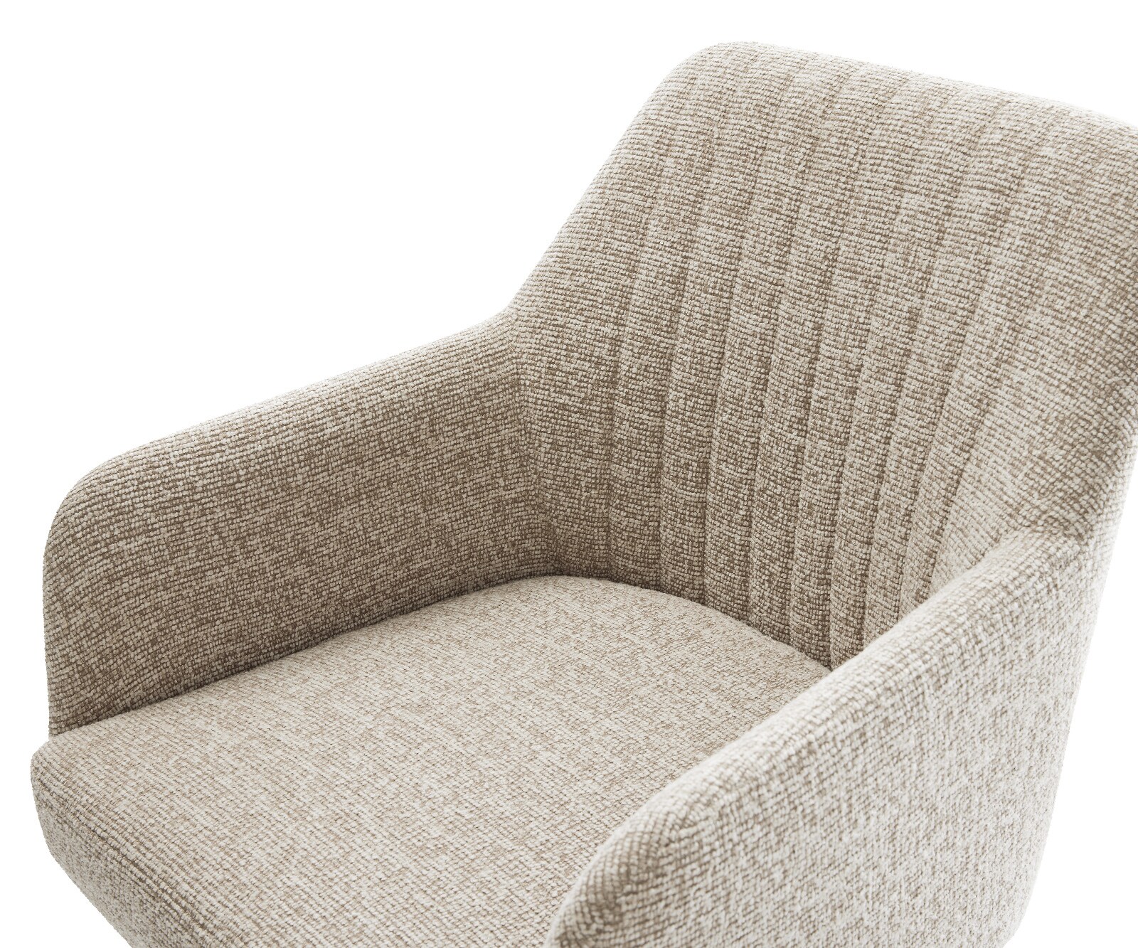 Sledemodel Greg-Flex geweven stof beige sledemodel vlak grafiet pocketveer kern 4