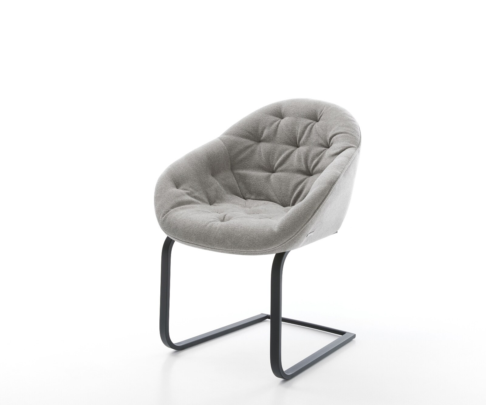 Sledemodel Gaio-Flex zachte stof met structuur grijs sledemodel vlak zwart 1