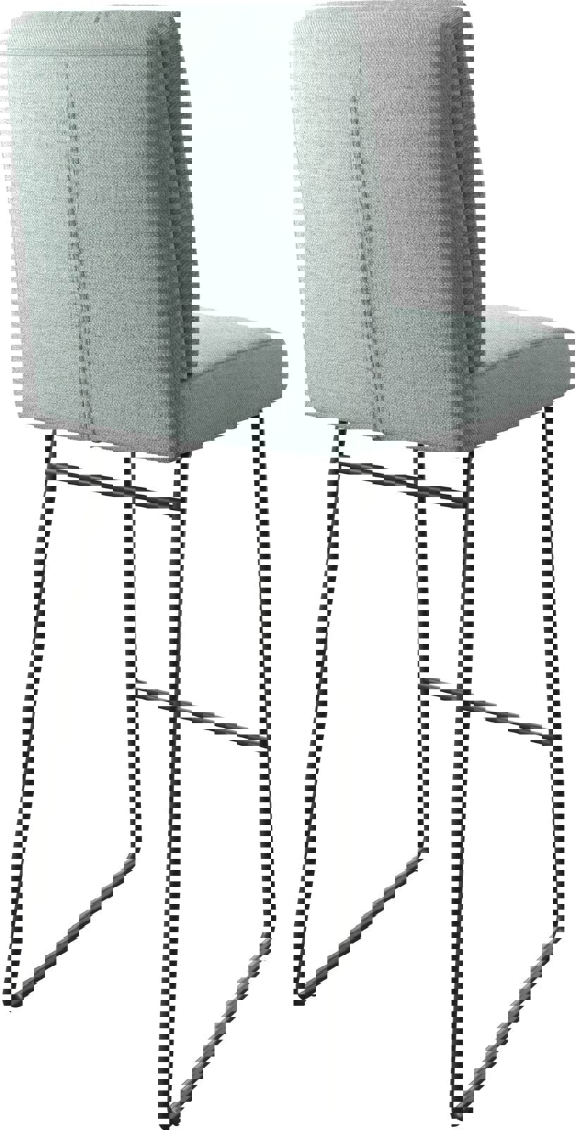 Barstoel Pela-Flex stripes mint slipframe metaal 4