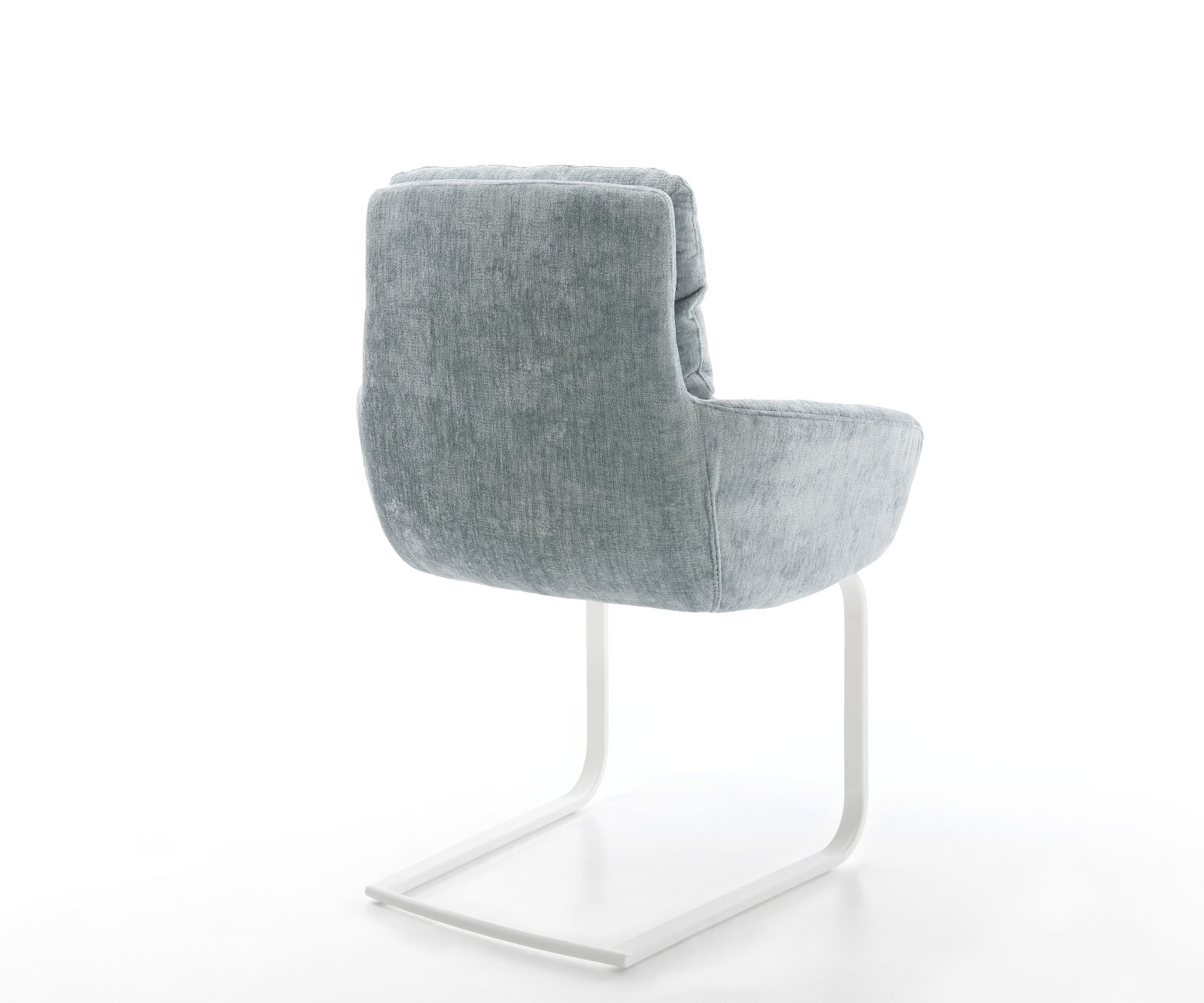 Sledemodel Abelia-Flex met armleuning chenille pastelblauw sledemodel vlak wit 4 Sledemodel Abelia-Flex met armleuning chenille pastelblauw sledemodel vlak wit 4