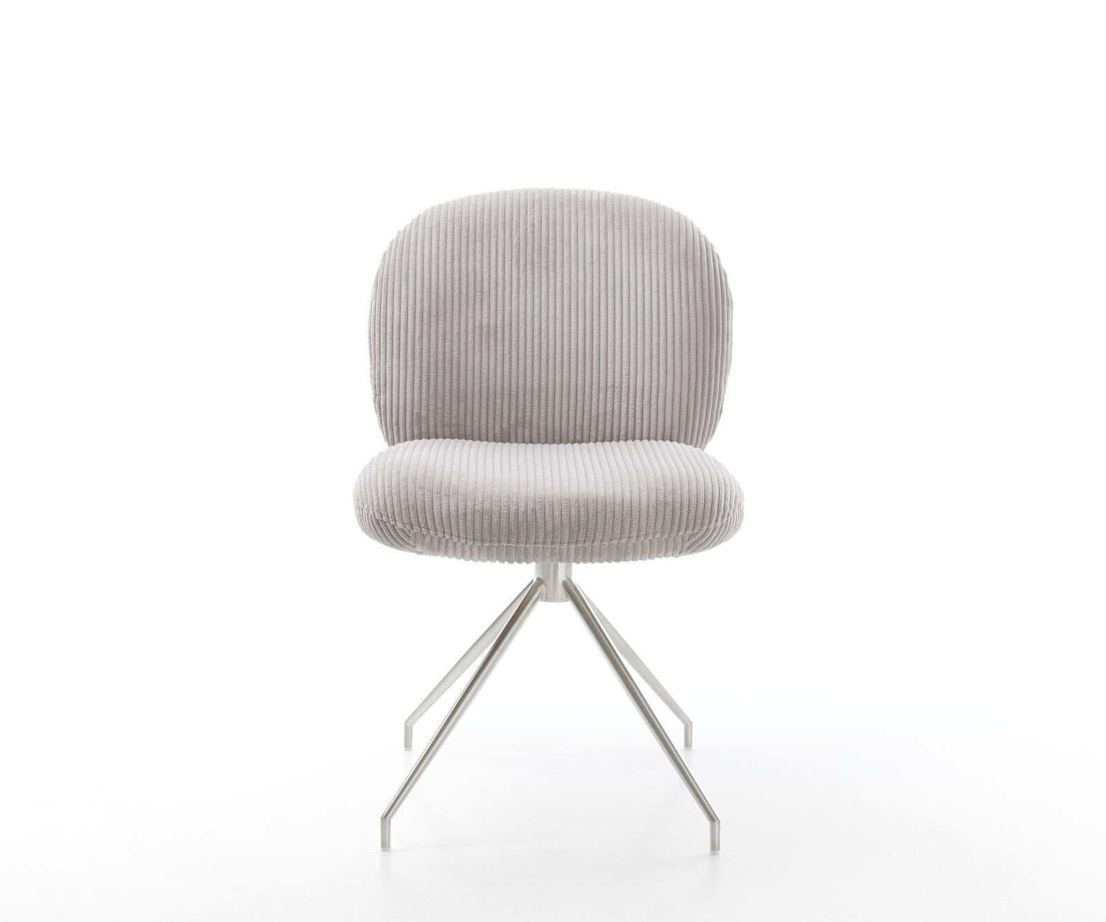 Draaistoel Nube-Flex koord zilver grijs kruisframe conisch roestvrij staal 180° draaibaar pocketveer kern 1 Draaistoel Nube-Flex koord zilver grijs kruisframe conisch roestvrij staal 180° draaibaar pocketveer kern 1