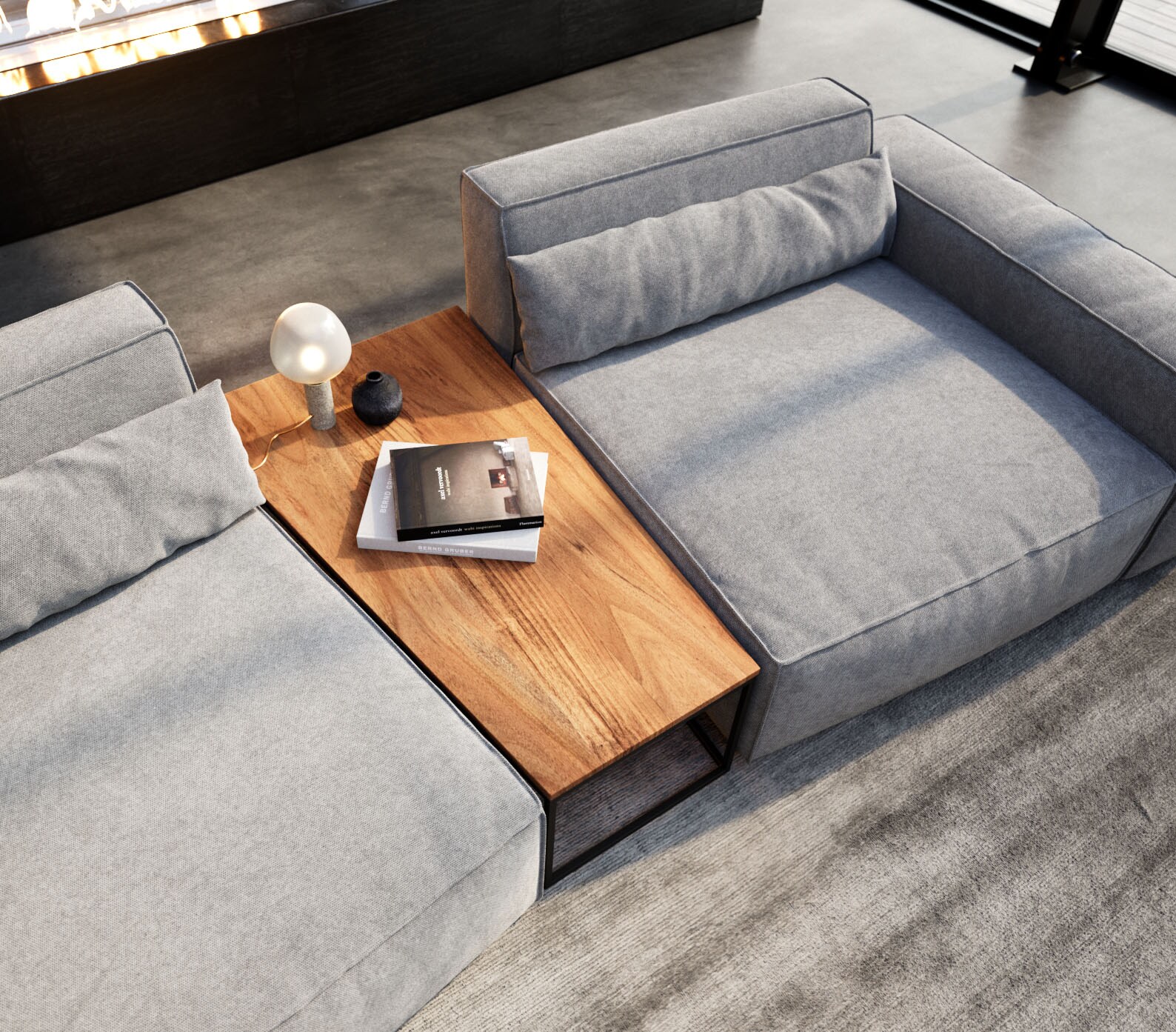 Bijzettafel Tatius 120x40/70 natuur  acacia onderstel zwart bijpassend Sirpio trapeziumtafel 2 Bijzettafel Tatius 120x40/70 natuur  acacia onderstel zwart bijpassend Sirpio trapeziumtafel 2