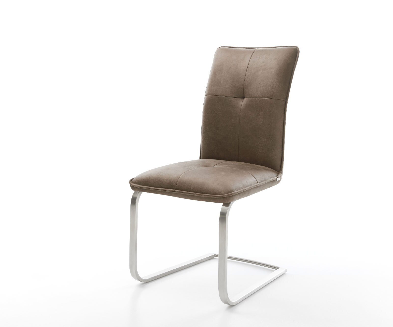 Sledemodel Maddy-Flex microvelours taupe vintage sledemodel vlak roestvrij staal Sledemodel Maddy-Flex microvelours taupe vintage sledemodel vlak roestvrij staal