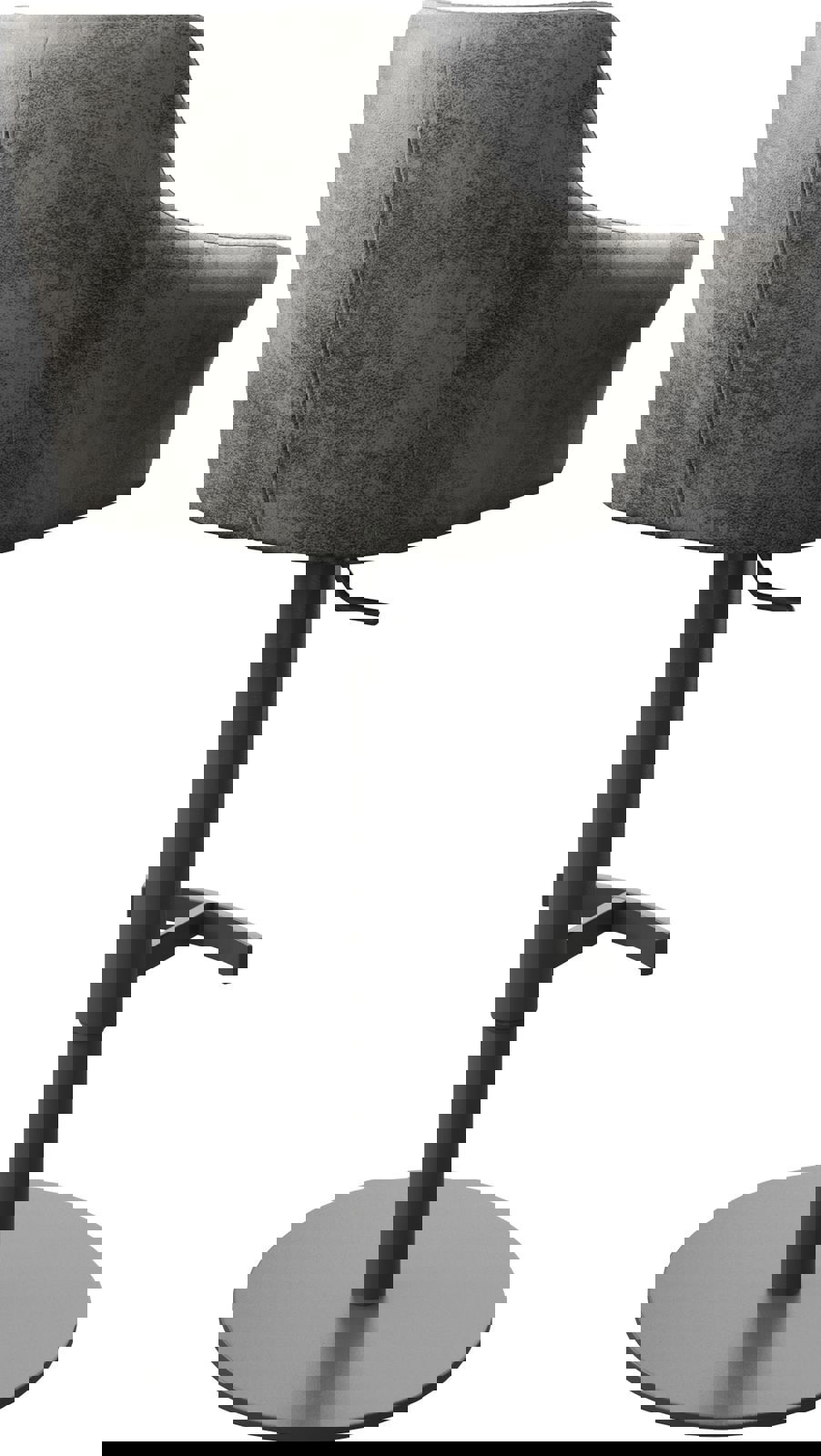 Barstoel Yulo-Flex vintage grijs draaivoet hoogteverstelbaar metaal 4 Barstoel Yulo-Flex vintage grijs draaivoet hoogteverstelbaar metaal 4