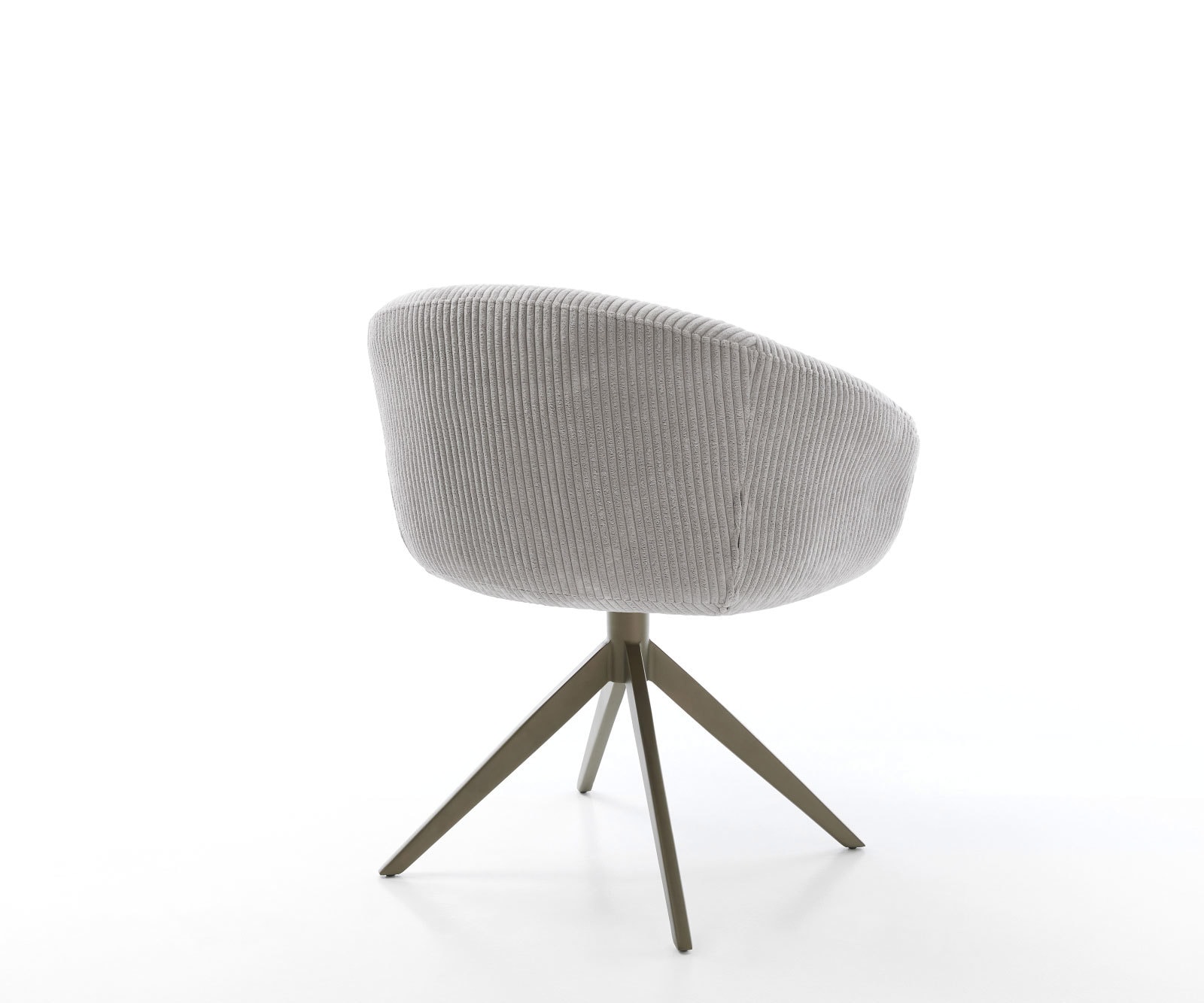 Draaistoel Vinka-Flex met armleuning koord zilver grijs kruisframe breed afwerking met titanium 360° draaibaar rocker-functie pocketveer kern 4 Draaistoel Vinka-Flex met armleuning koord zilver grijs kruisframe breed afwerking met titanium 360° draaibaar rocker-functie pocketveer kern 4