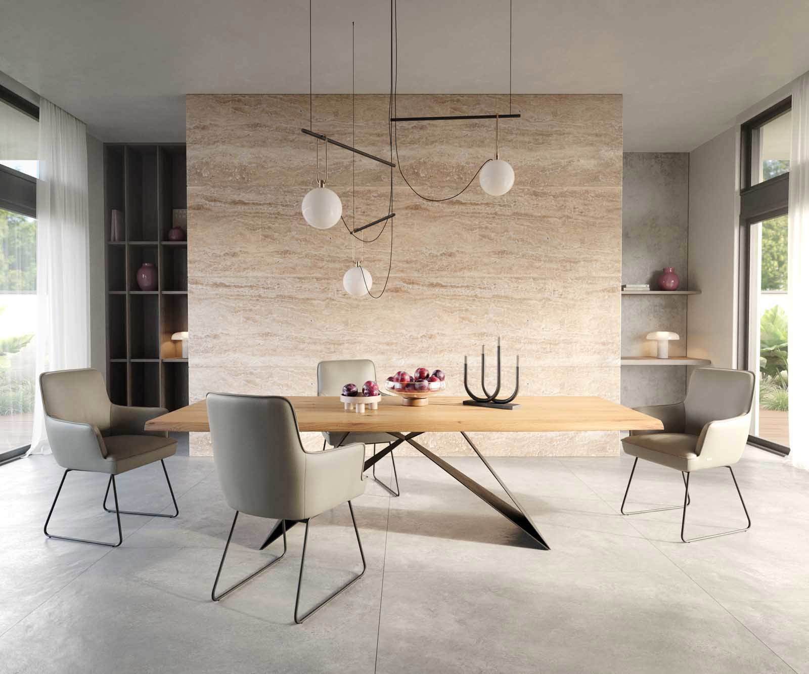 Eetkamerstoel Heira-Flex met armleuning echt leer mud slipframe zwart pocketveer kern 4 Eetkamerstoel Heira-Flex met armleuning echt leer mud slipframe zwart pocketveer kern 4