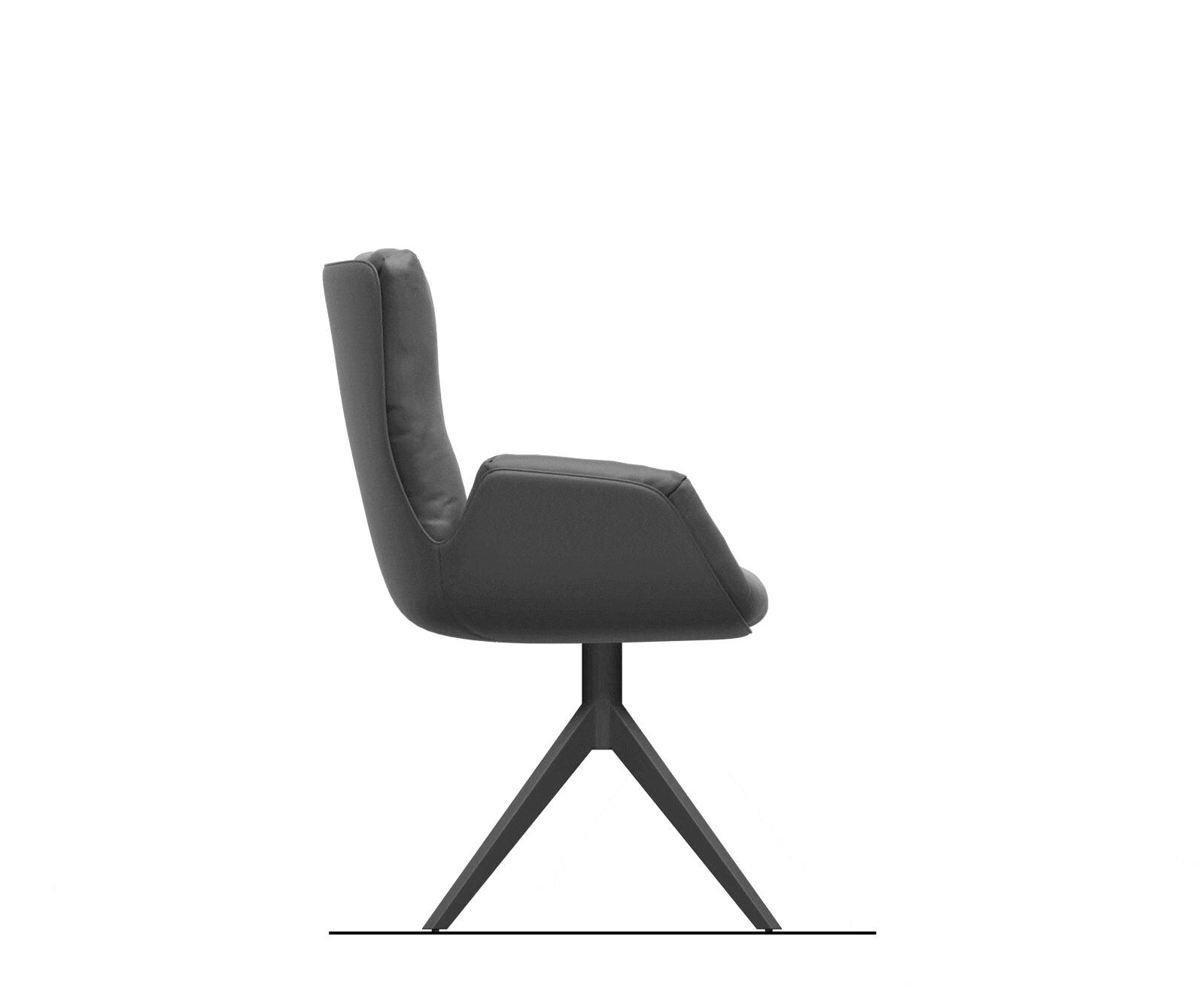 Draaistoel Clea-Flex chenille zilver grijs kruisframe breed roestvrij staal 360° draaibaar rocker-functie 6 Draaistoel Clea-Flex chenille zilver grijs kruisframe breed roestvrij staal 360° draaibaar rocker-functie 6