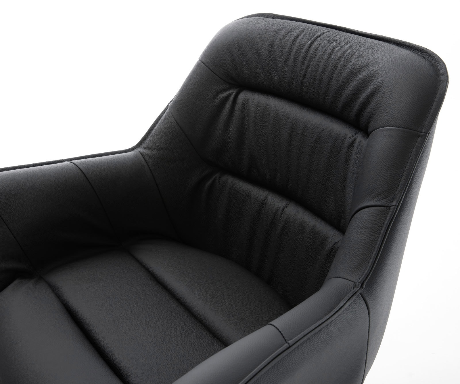 Sledemodel Kaira-Flex echt leer zwart sledemodel rond zwart 3 Sledemodel Kaira-Flex echt leer zwart sledemodel rond zwart 3