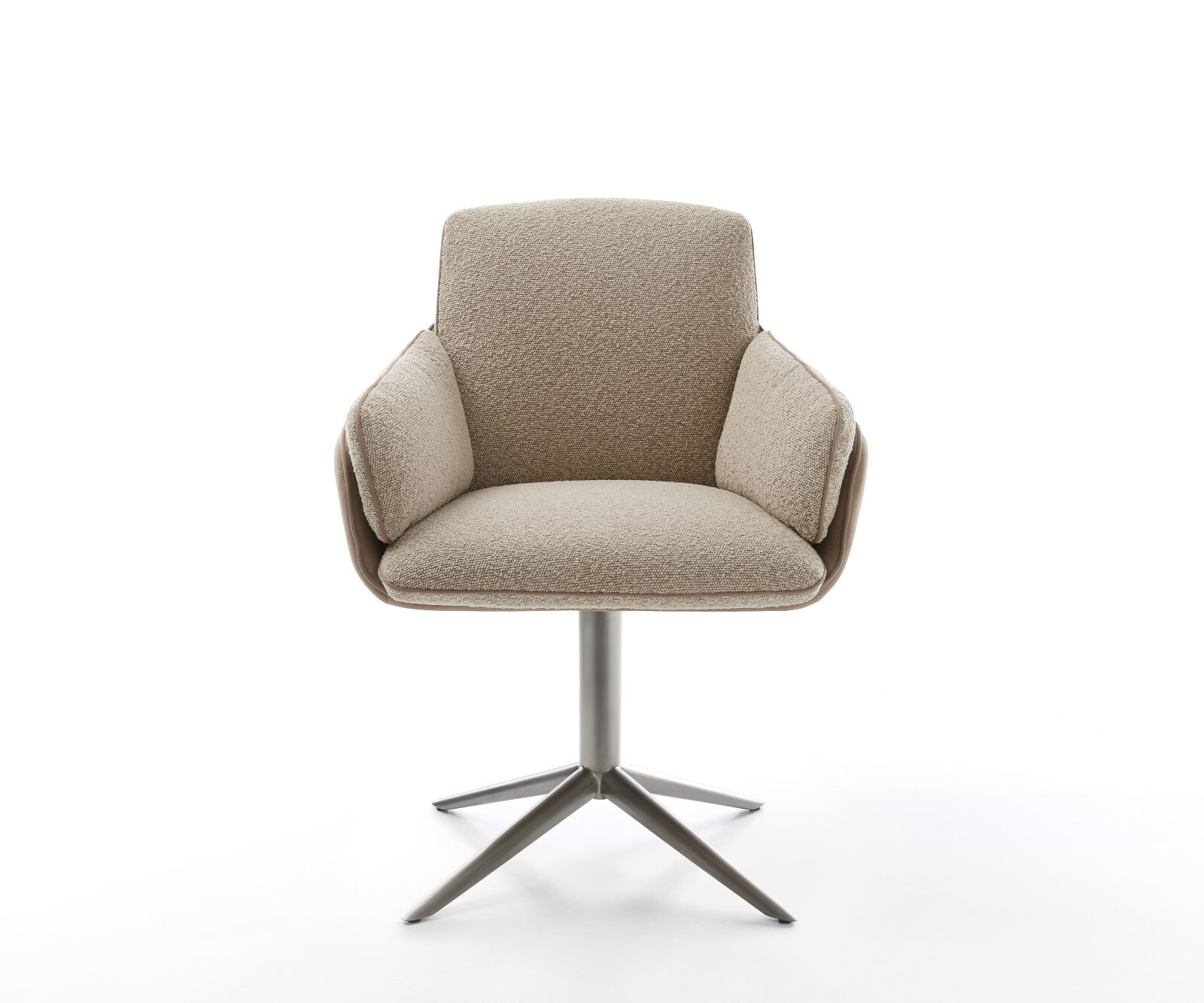 Draaistoel Luan-Flex met armleuning materiaalmix mud kruispoot grafiet 360° draaibaar rocker-functie 2