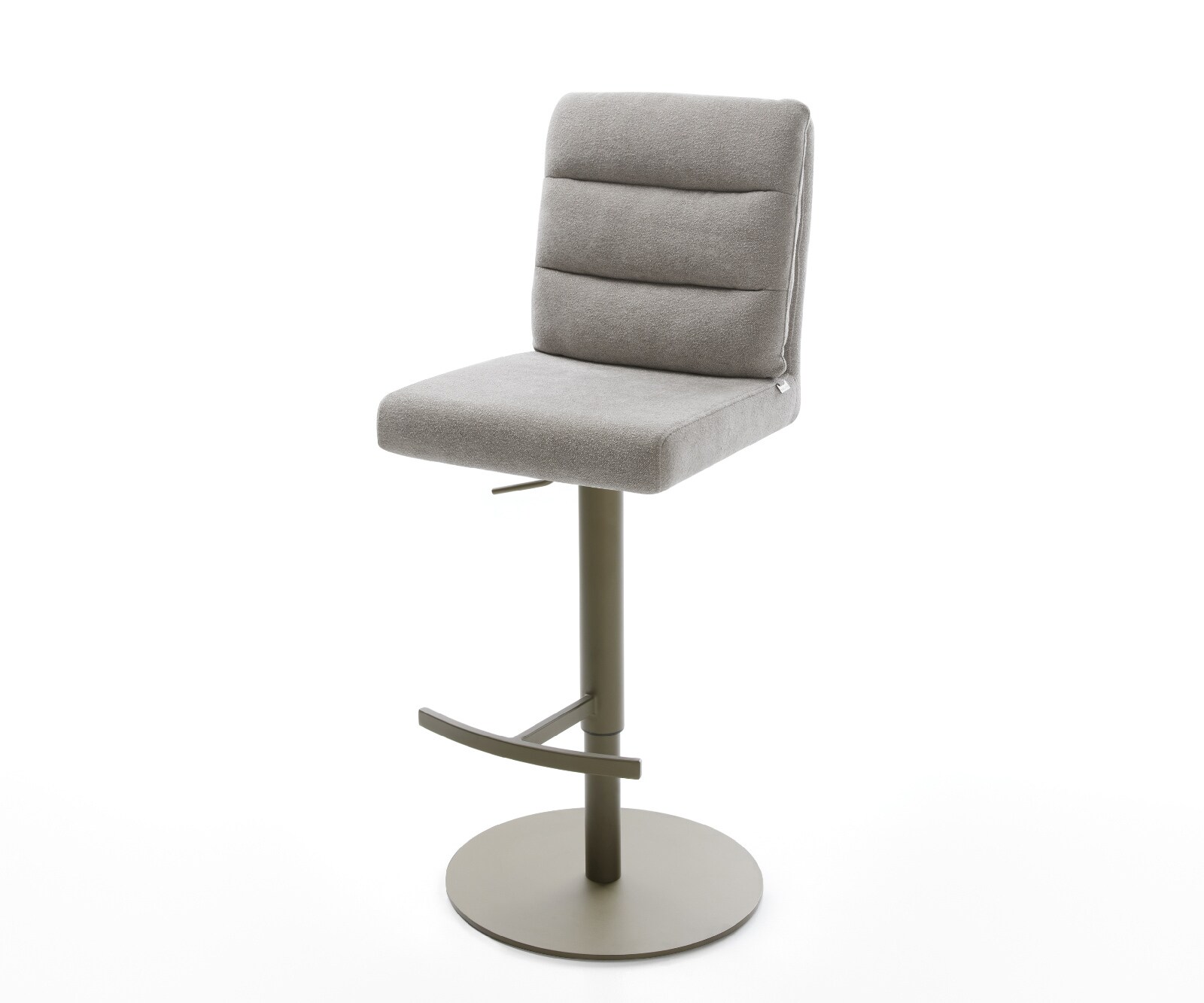 Barstoel Pela-Flex Zachte stof met structuur Grijs Draaivoet in hoogte verstelbaar Titaankleurig Titaankleurig 1