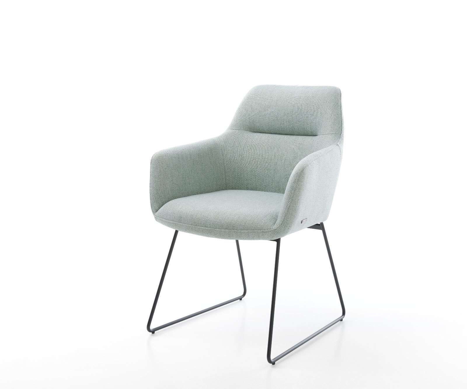 Eetkamerstoel Pejo-Flex stripes mint slipframe zwart pocketveer kern Eetkamerstoel Pejo-Flex stripes mint slipframe zwart pocketveer kern