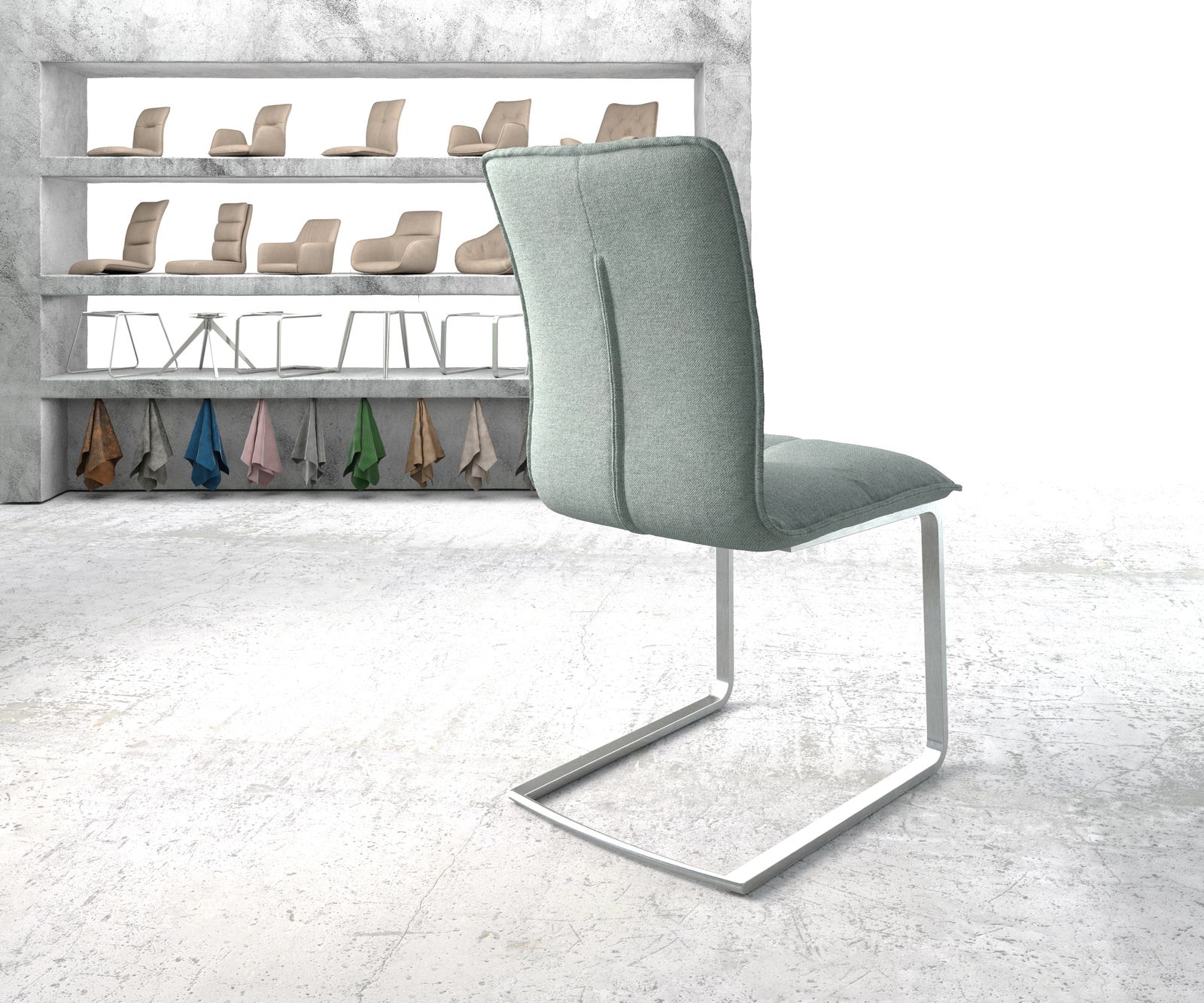 Sledemodel Maddy-Flex stripes mint sledemodel vlak roestvrij staal golfvering 2