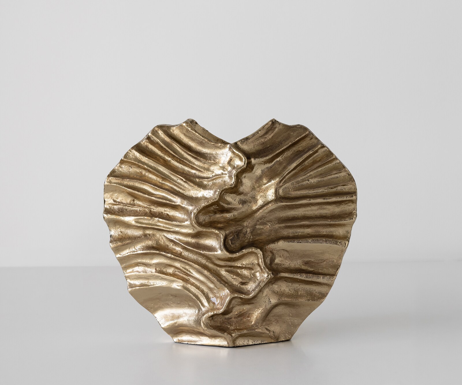 Vaas Nerina B47 x D18 x H42 cm Aluminium Champagner Handgemaakt 1