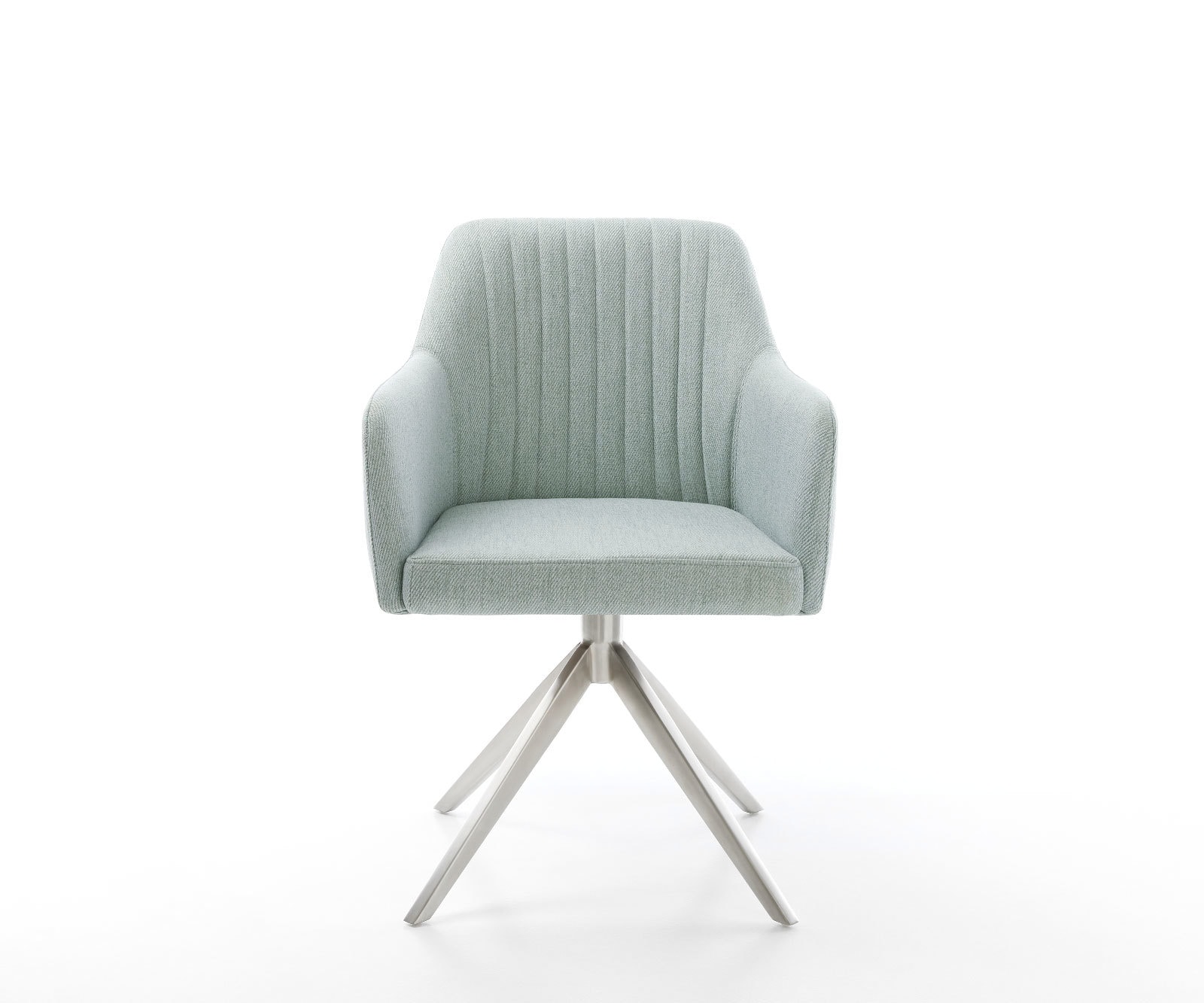 Draaistoel Greg-Flex stripes mint kruisframe breed roestvrij staal 360° draaibaar rocker-functie pocketveer kern 1 Draaistoel Greg-Flex stripes mint kruisframe breed roestvrij staal 360° draaibaar rocker-functie pocketveer kern 1