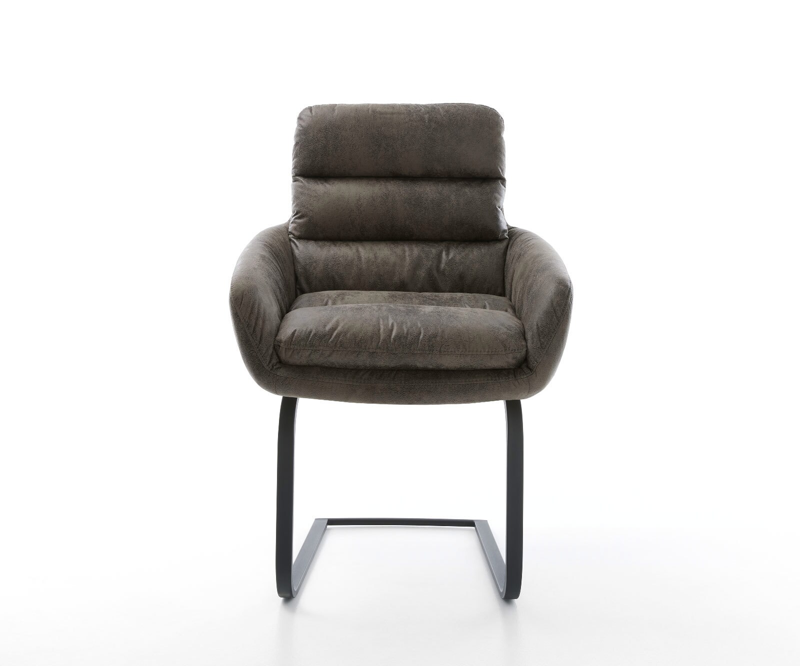 Sledemodel Abelia-Flex met armleuning microvelours grijs antiek sledemodel vlak zwart 1 Sledemodel Abelia-Flex met armleuning microvelours grijs antiek sledemodel vlak zwart 1