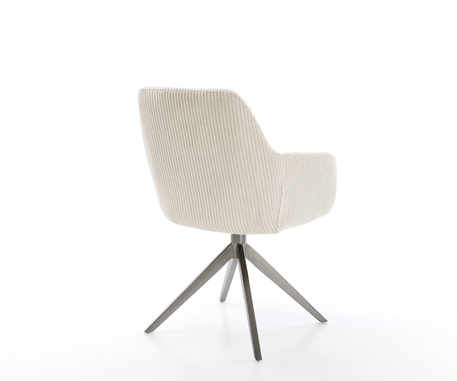 Draaistoel Pejo-Flex koord beige kruisframe breed grafiet 360° draaibaar rocker-functie pocketveer kern 5