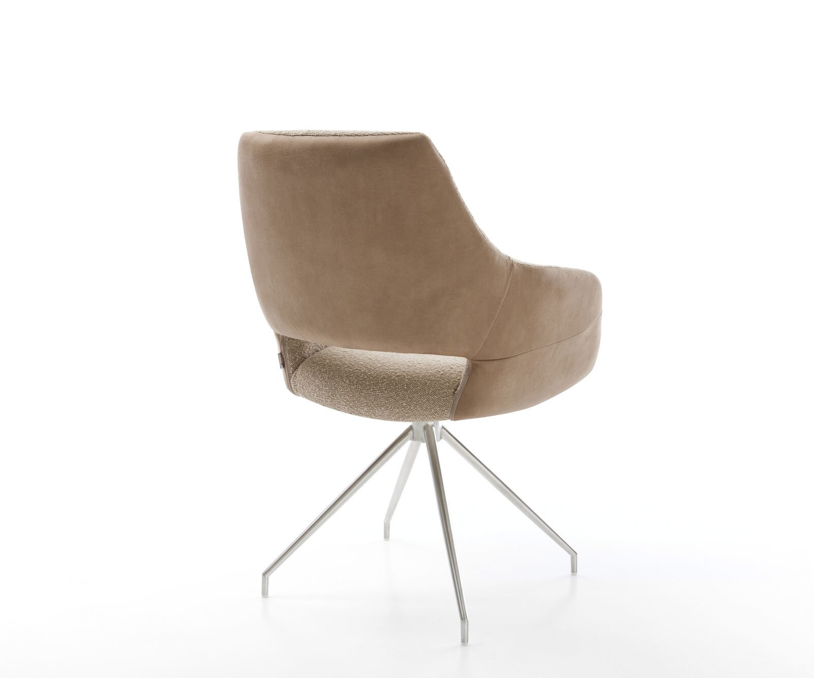 Draaistoel Yago-Flex met armleuning materiaalmix mud kruisframe conisch roestvrij staal 180° draaibaar pocketveer kern 4 Draaistoel Yago-Flex met armleuning materiaalmix mud kruisframe conisch roestvrij staal 180° draaibaar pocketveer kern 4