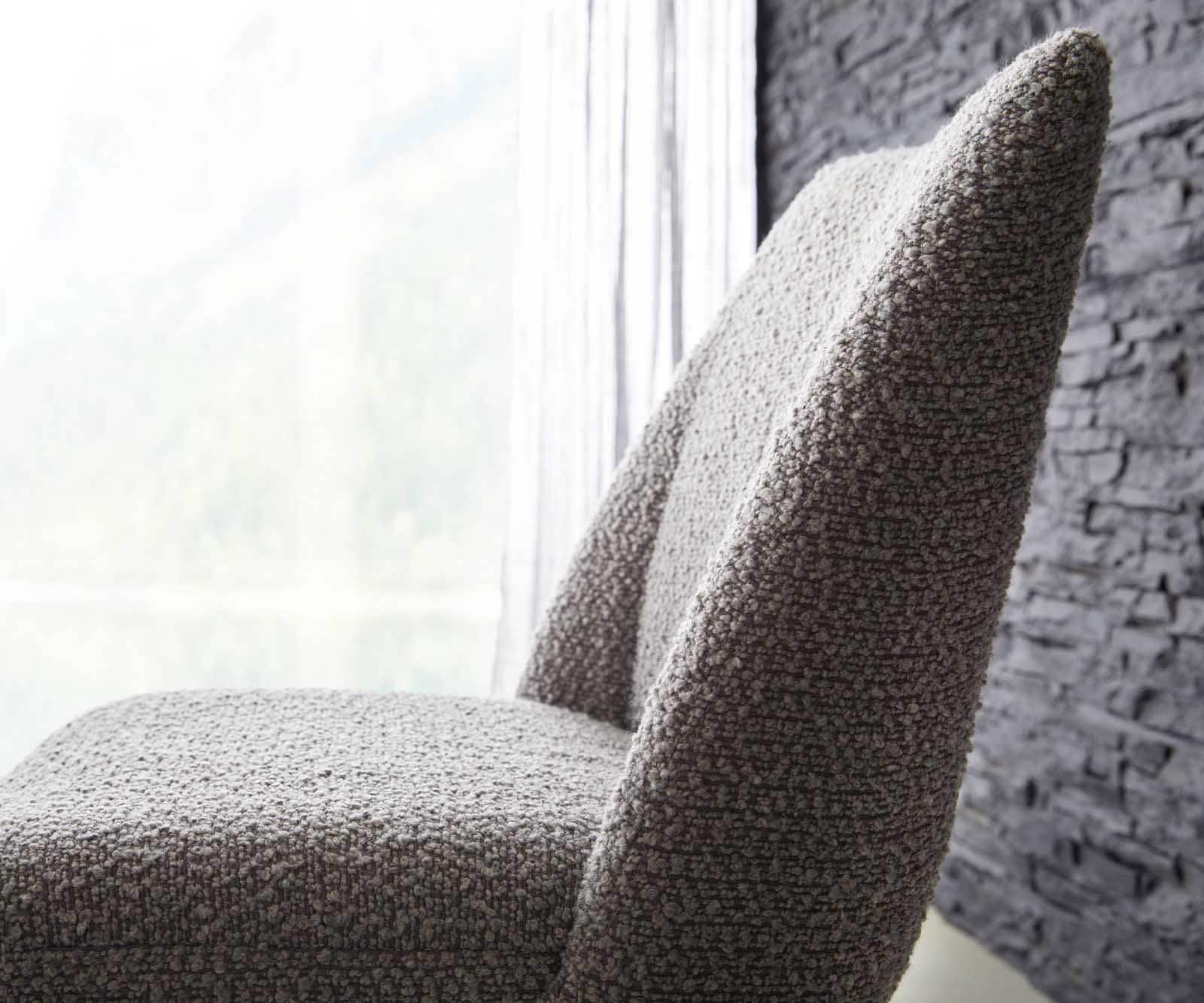 Draaistoel Elso-Flex bouclé zilver grijs kruisframe breed zwart 360° draaibaar pocketveer kern 3 Draaistoel Elso-Flex bouclé zilver grijs kruisframe breed zwart 360° draaibaar pocketveer kern 3