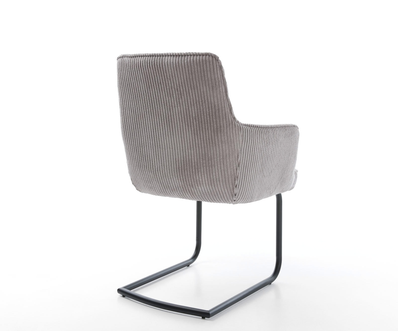 Sledemodel Heira-Flex met armleuning koord zilver grijs sledemodel rond zwart pocketveer kern 5