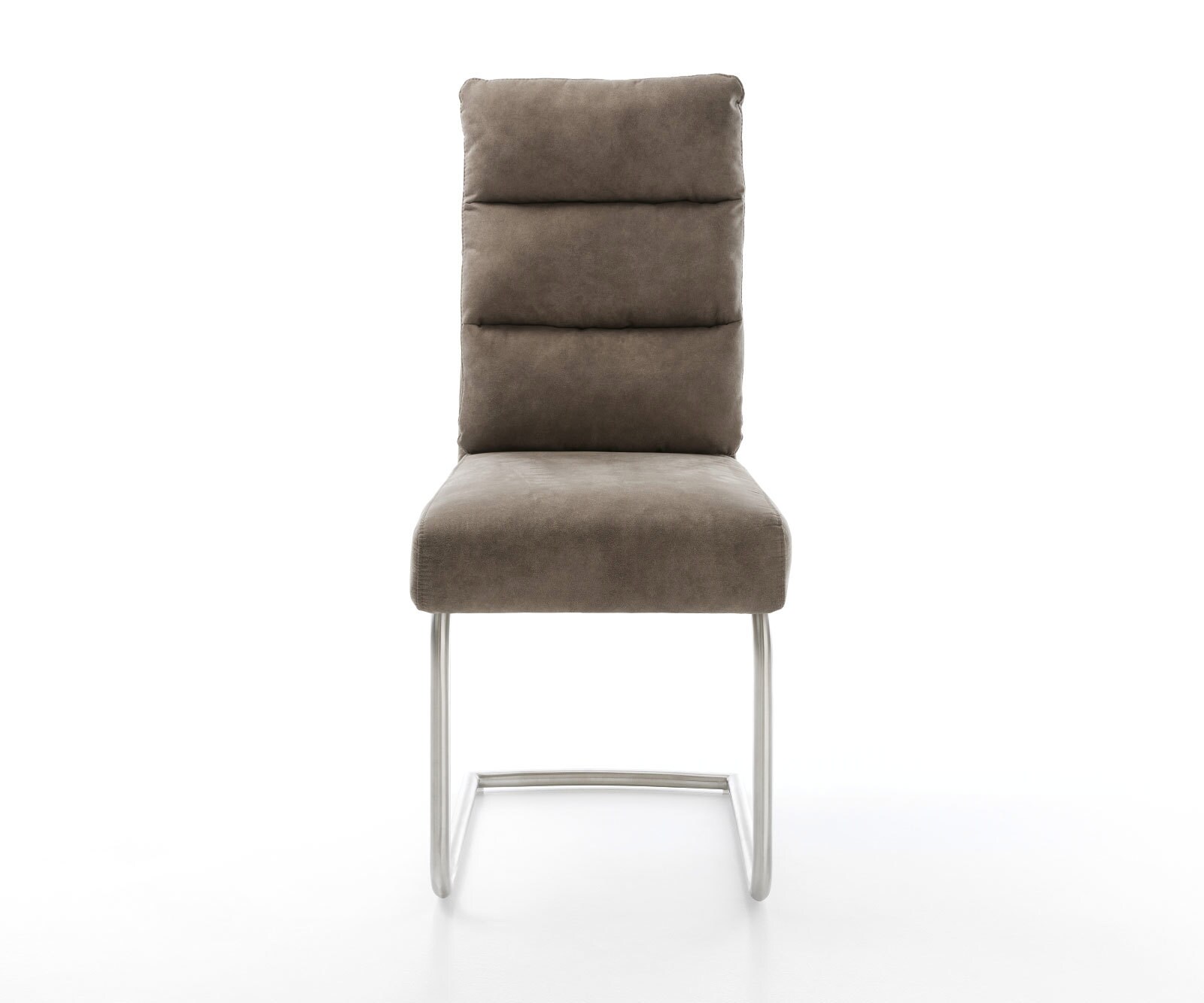 Sledemodel Pela-Flex microvelours taupe vintage sledemodel rond roestvrij staal pocketveer kern 1 Sledemodel Pela-Flex microvelours taupe vintage sledemodel rond roestvrij staal pocketveer kern 1