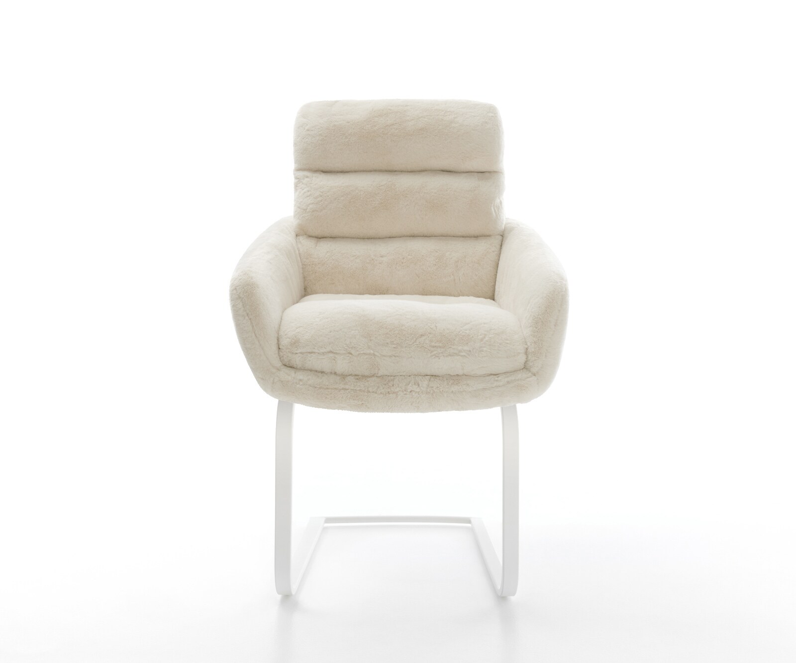 Sledemodel Abelia-Flex met armleuning pluchen crème-wit sledemodel vlak wit 1