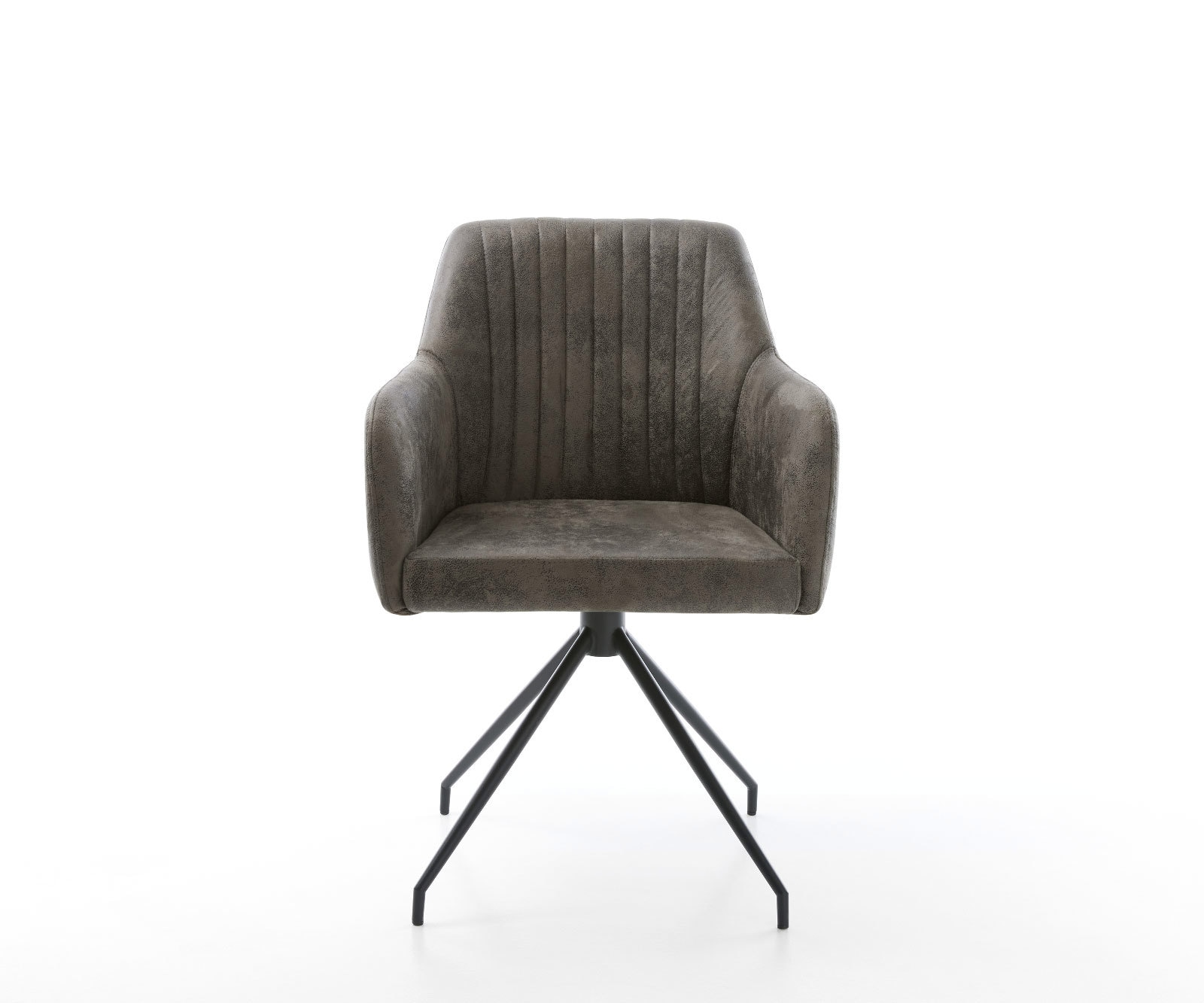 Eetkamerstoel Greg-Flex microvelours grijs antiek kruisframe conisch zwart pocketveer kern 1 Eetkamerstoel Greg-Flex microvelours grijs antiek kruisframe conisch zwart pocketveer kern 1