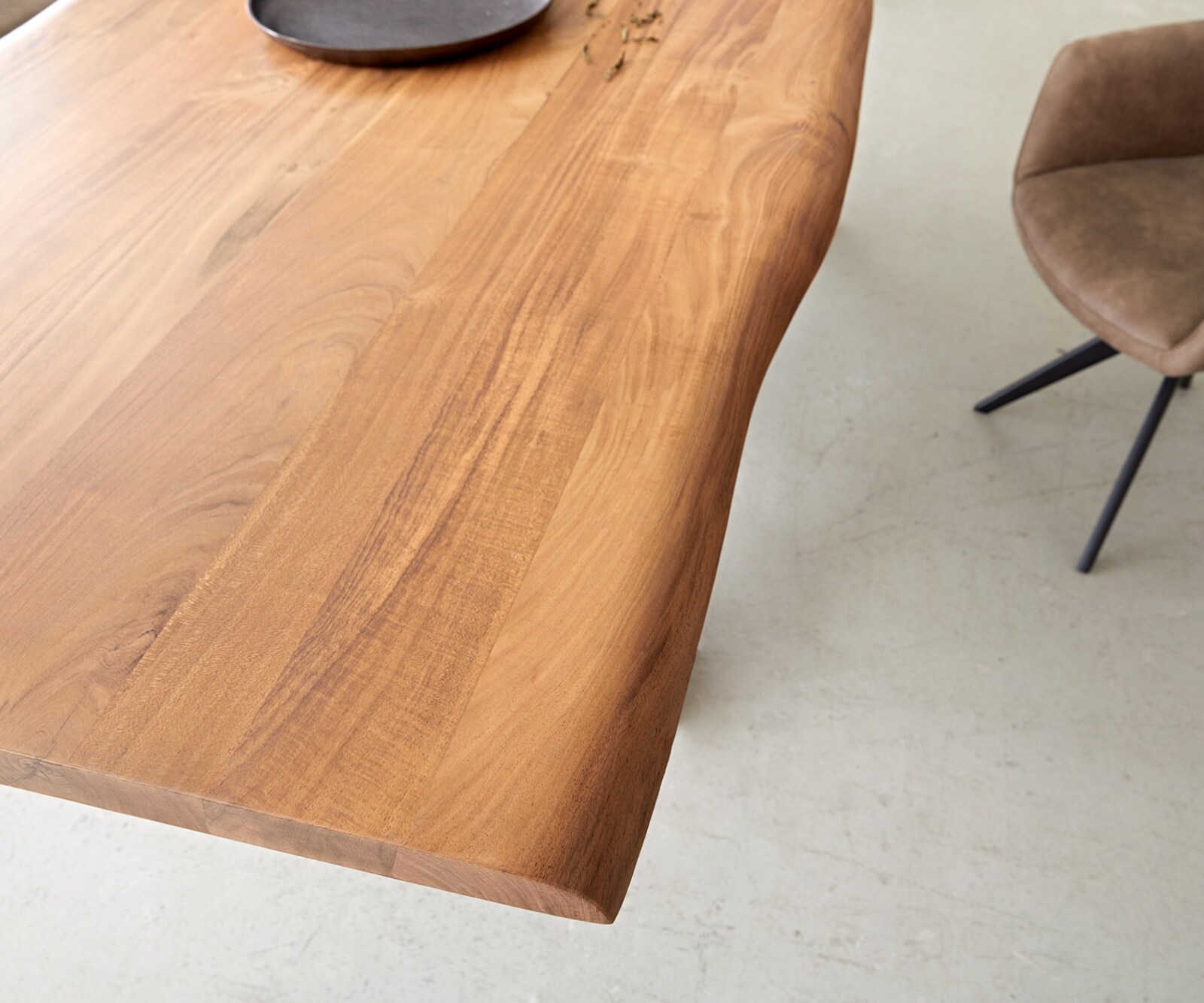 Eettafel Edge 260x100 acacia natuur glas Live-Edge 4