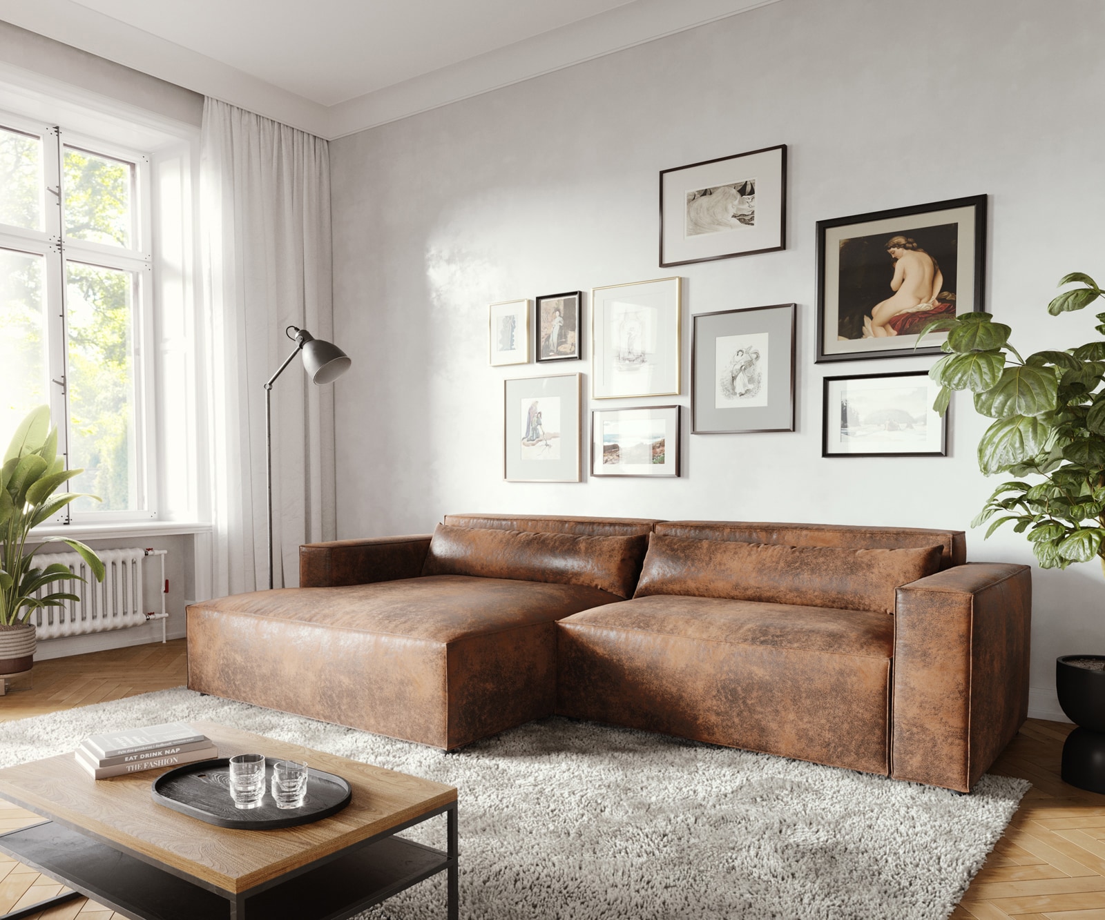 Eckcouch Brom mit Recamiere Polsterecke 1