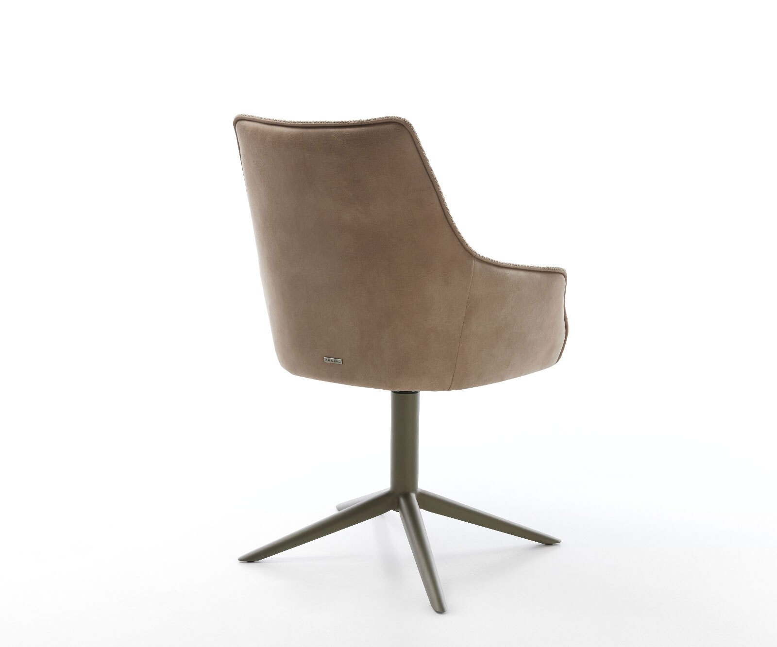 Draaistoel Alja-Flex met armleuning materiaalmix mud kruispoot afwerking met titanium 360° draaibaar rocker-functie pocketveer kern 4