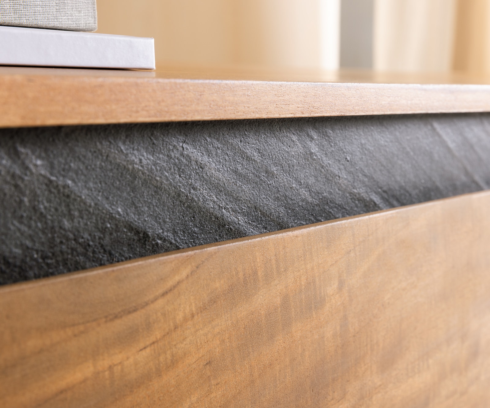 Tv-meubel Stonegrace 240 cm acacia natuur 4 deuren zwevend 5