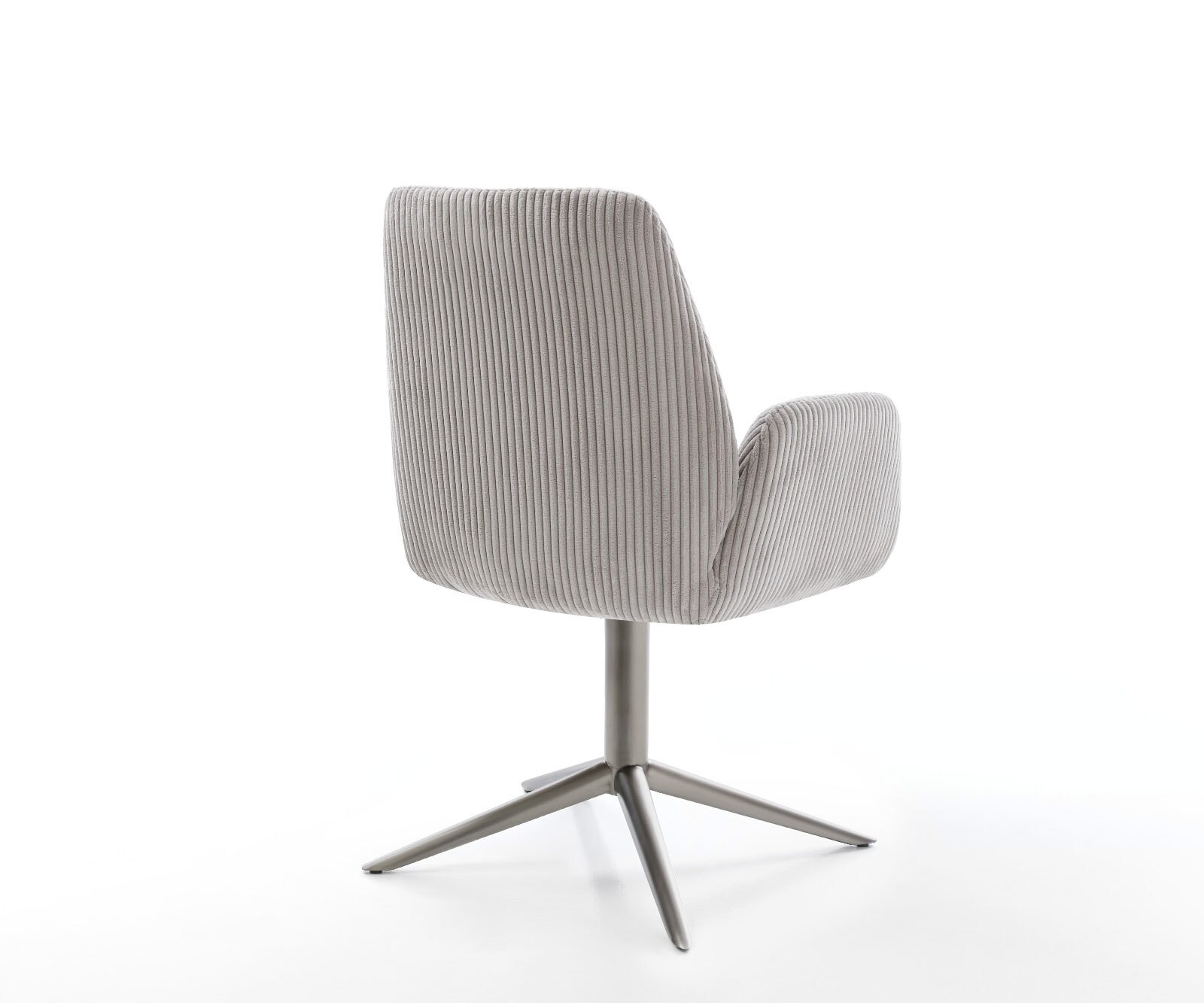 Draaistoel Zoa-Flex koord zilver grijs kruispoot grafiet 360° draaibaar rocker-functie pocketveer kern 5