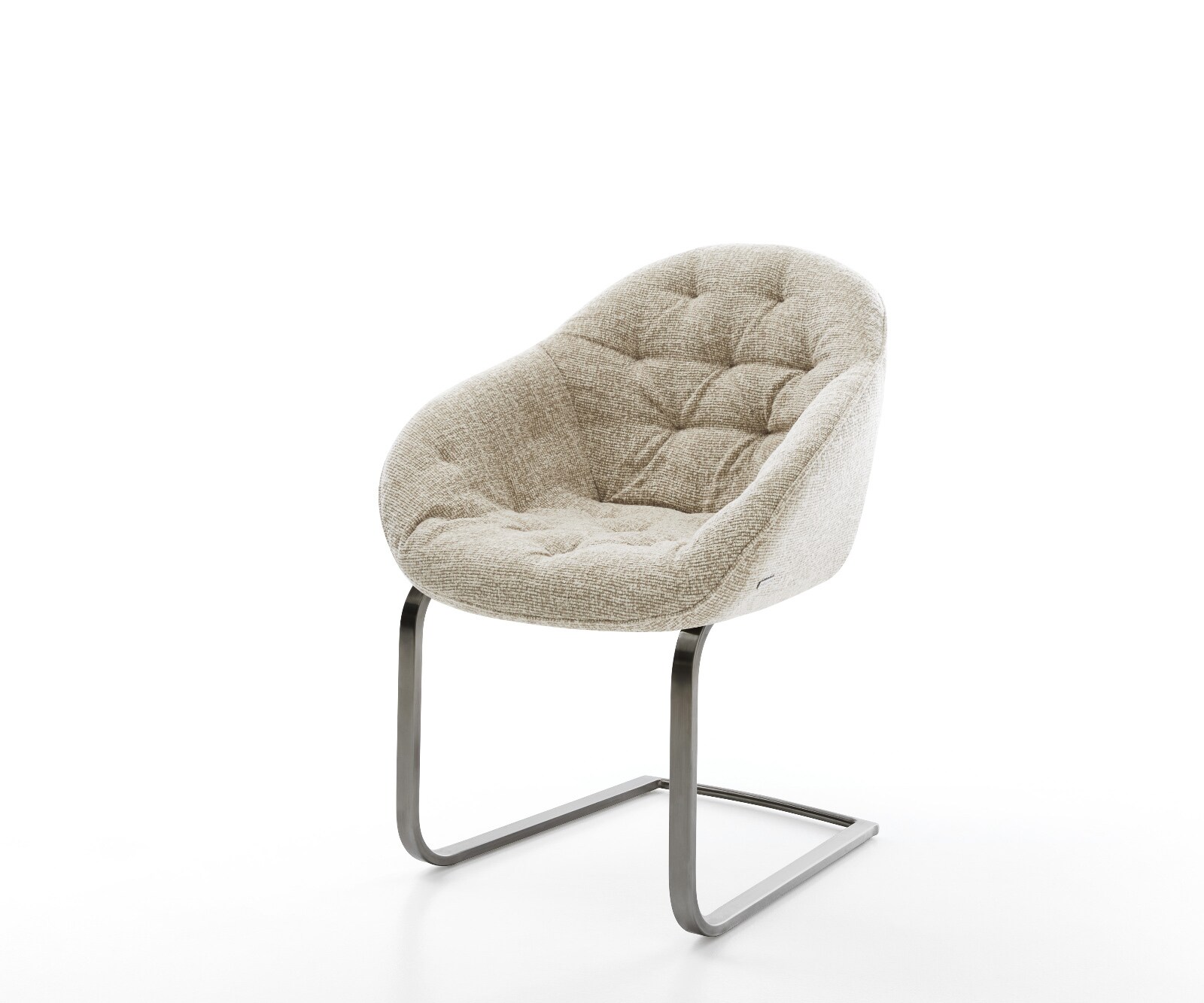 Sledemodel Gaio-Flex geweven stof beige sledemodel vlak grafiet
