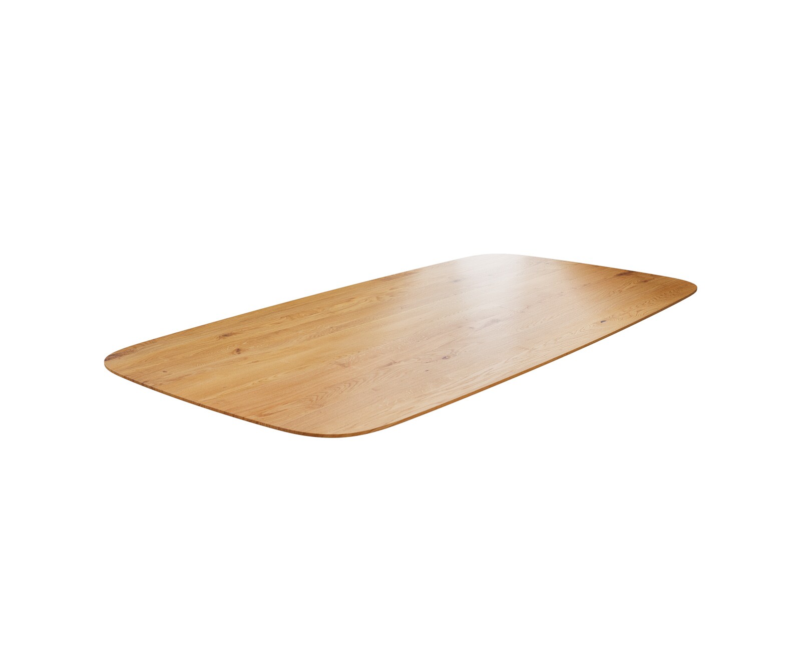 Eettafelblad Edge Boot 240x120x2,5-3 cm eiken natuur Zwitserse rand 1