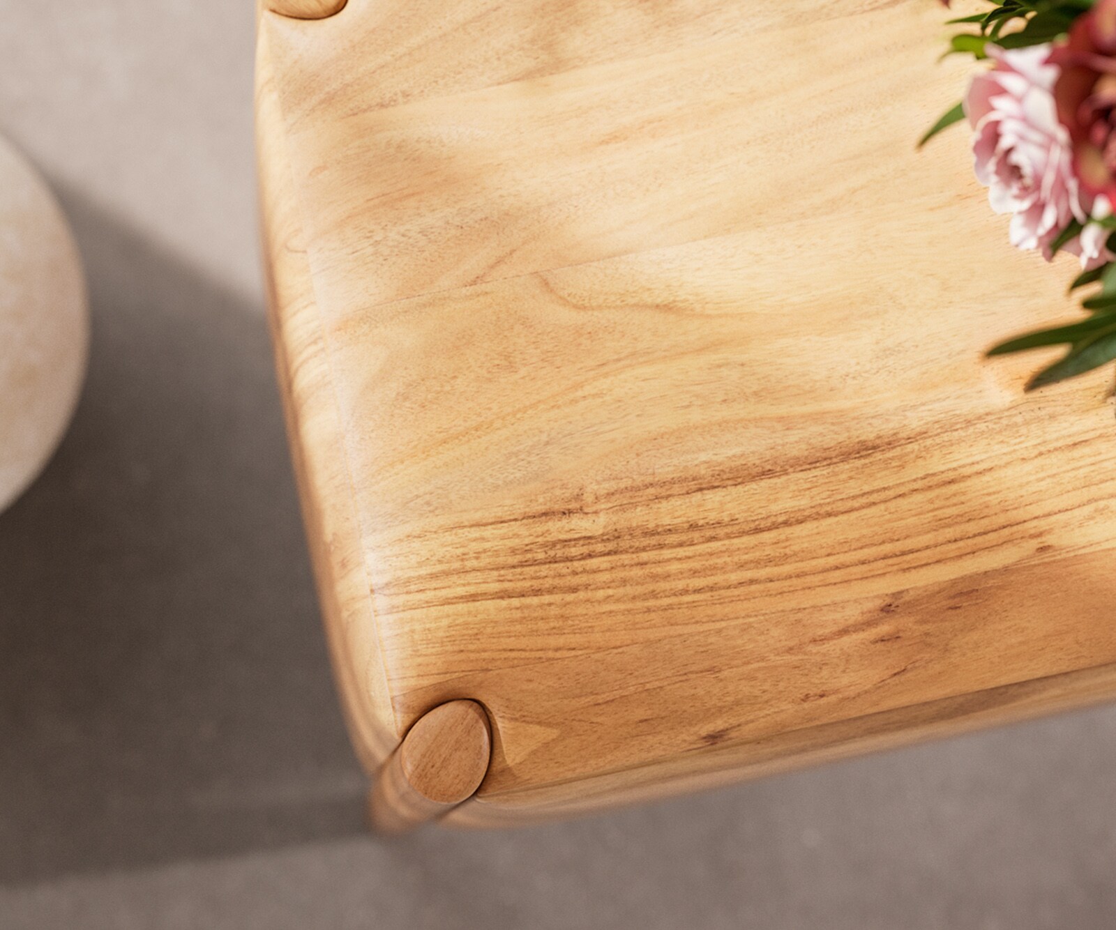 Dressoir Simcha 145 cm natuur acacia 2 deuren 3 laden 4