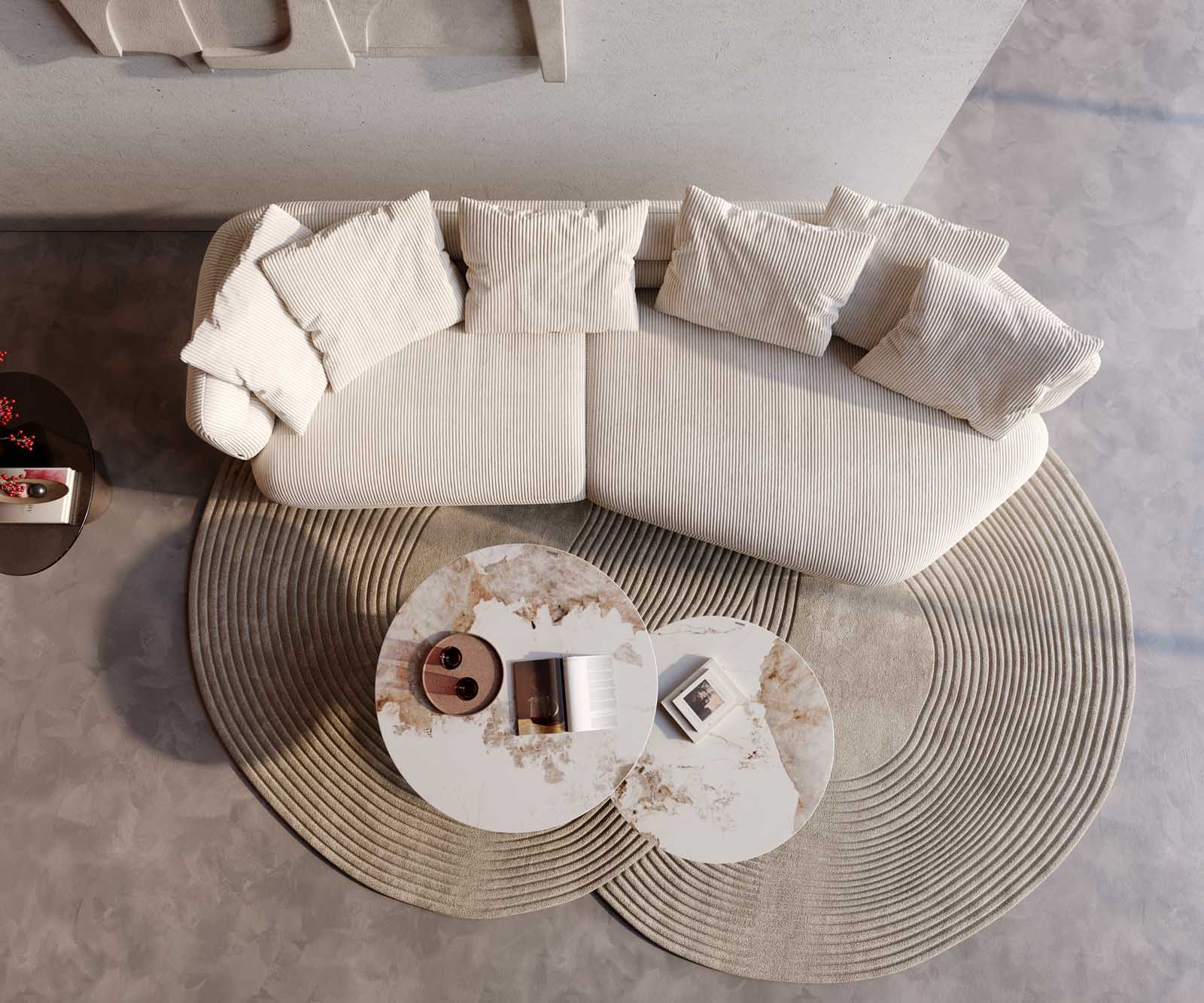 Sofa Roya 320x140 cm Snoer Beige 3