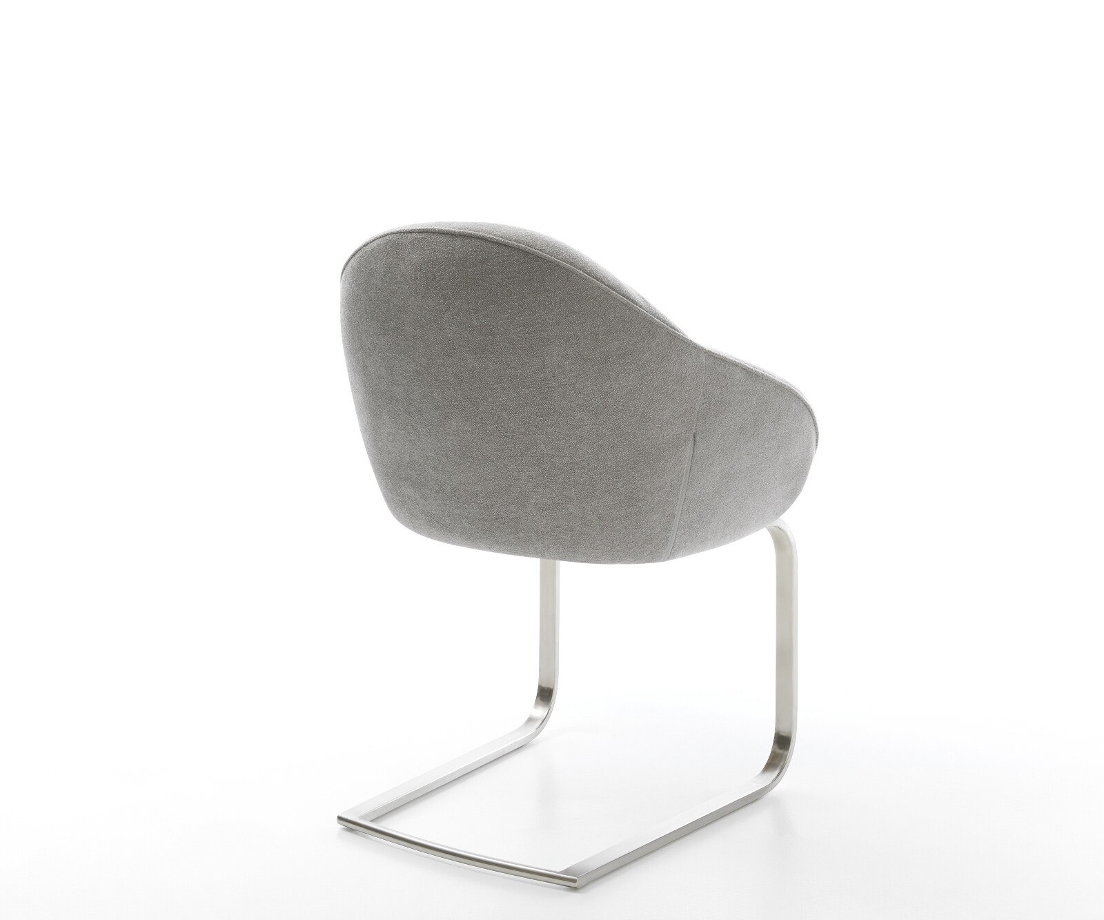 Sledemodel Gaio-Flex zachte stof met structuur grijs sledemodel vlak roestvrij staal 4