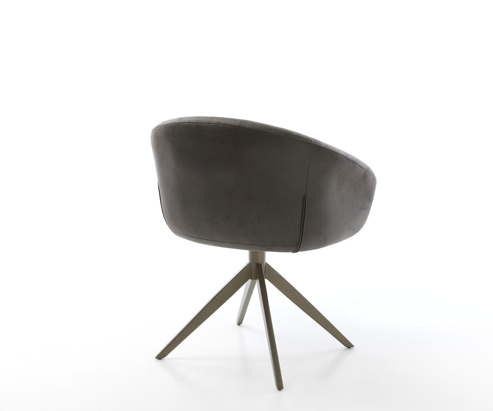 Draaistoel Vinka-Flex met armleuning microvelours antraciet vintage kruisframe breed afwerking met titanium 360° draaibaar rocker-functie pocketveer kern 4 Draaistoel Vinka-Flex met armleuning microvelours antraciet vintage kruisframe breed afwerking met titanium 360° draaibaar rocker-functie pocketveer kern 4